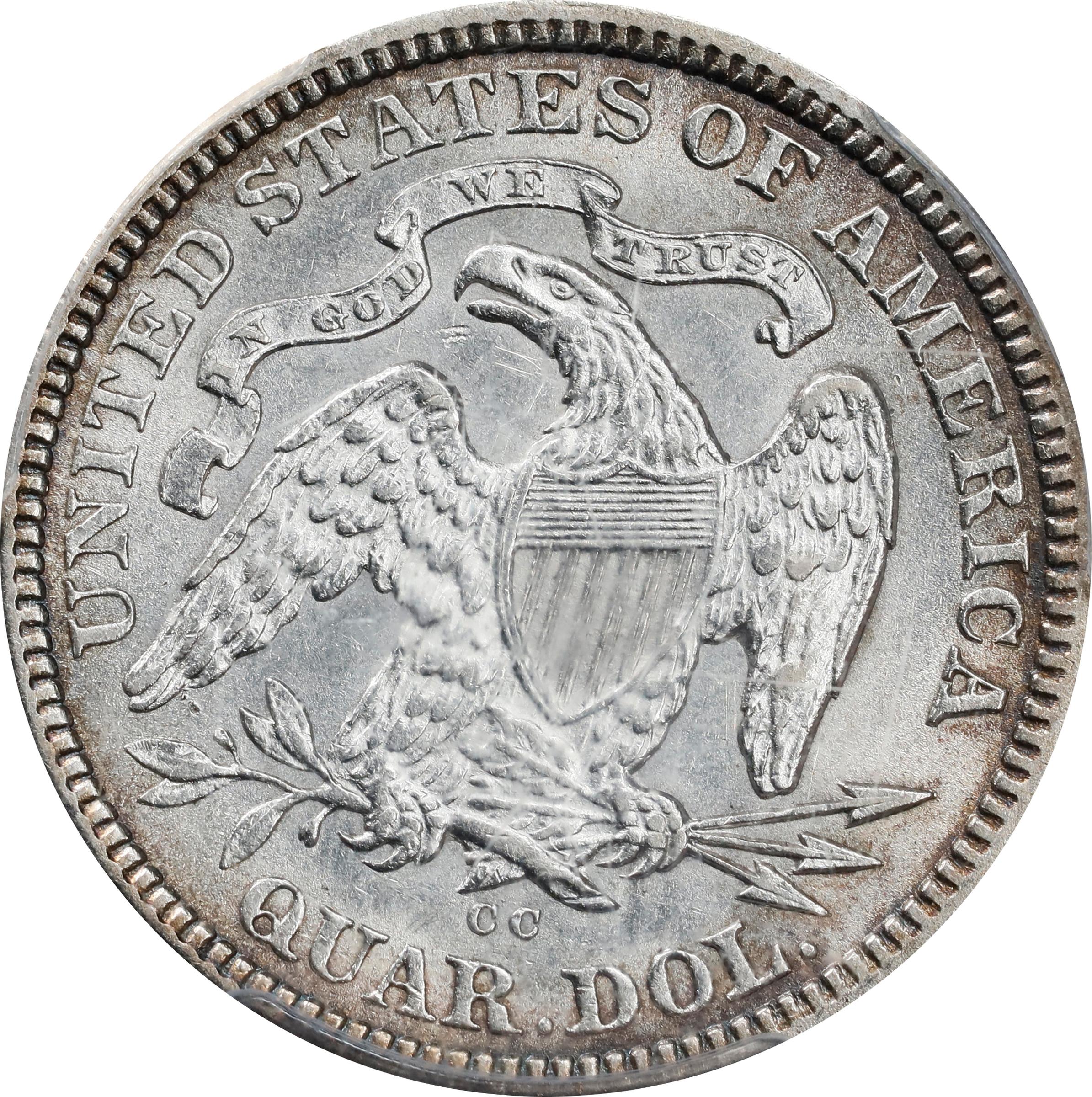image for: 1875-CC Liberty Seated Quarter. Briggs 2-B. AU-55 (PCGS).