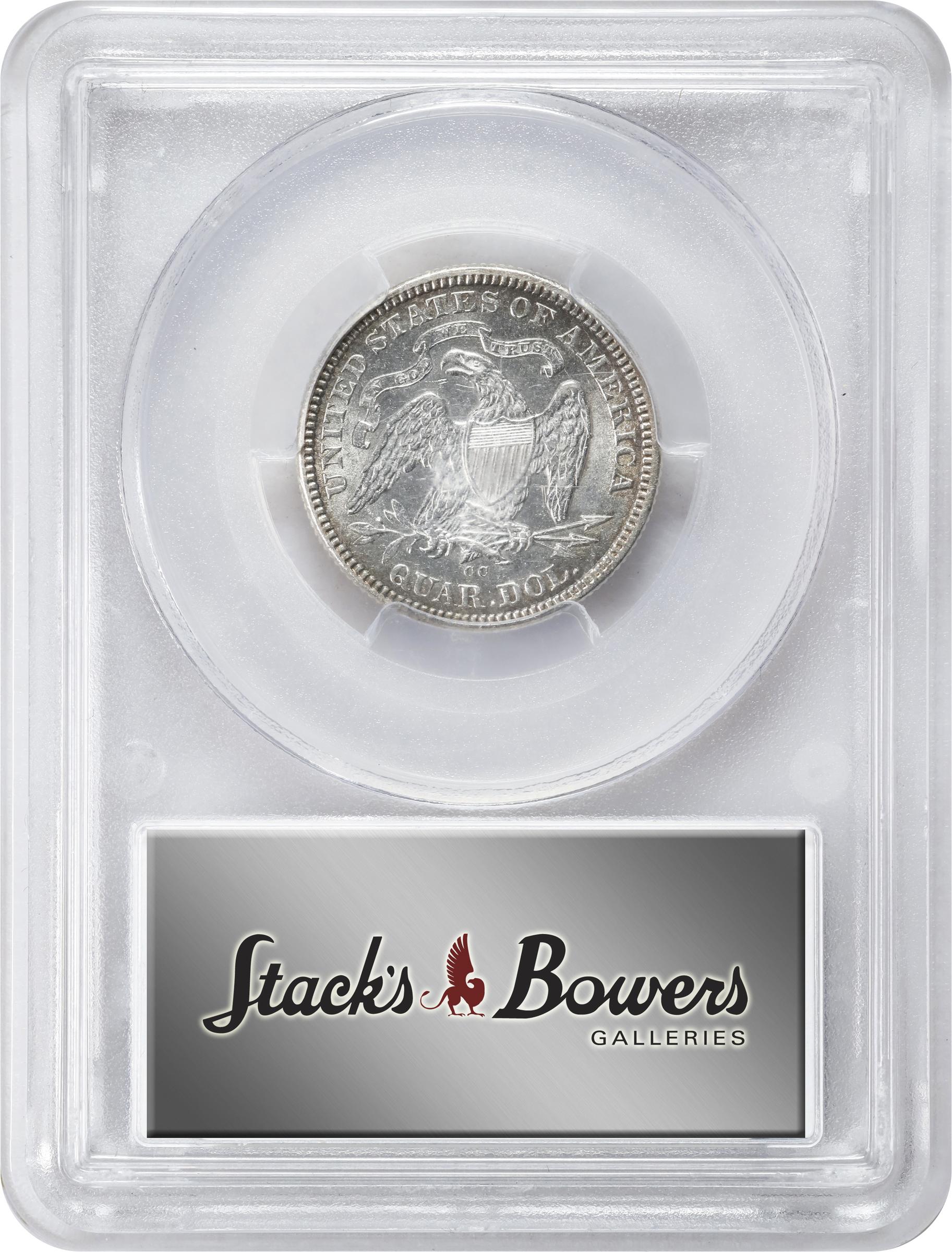 image for: 1875-CC Liberty Seated Quarter. Briggs 2-B. AU-55 (PCGS).