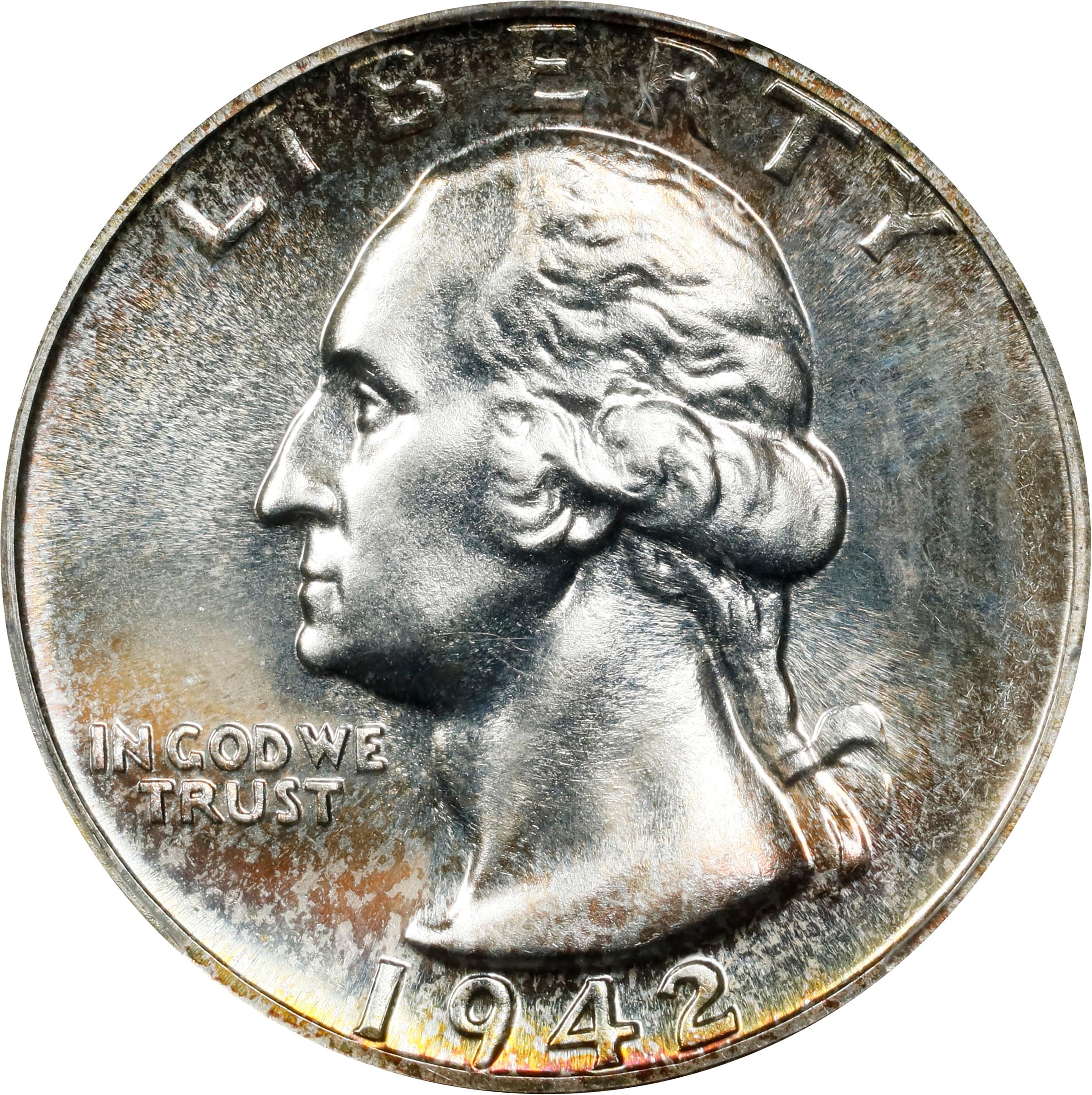 1942 Washington Quarter. Proof-68 (PCGS).