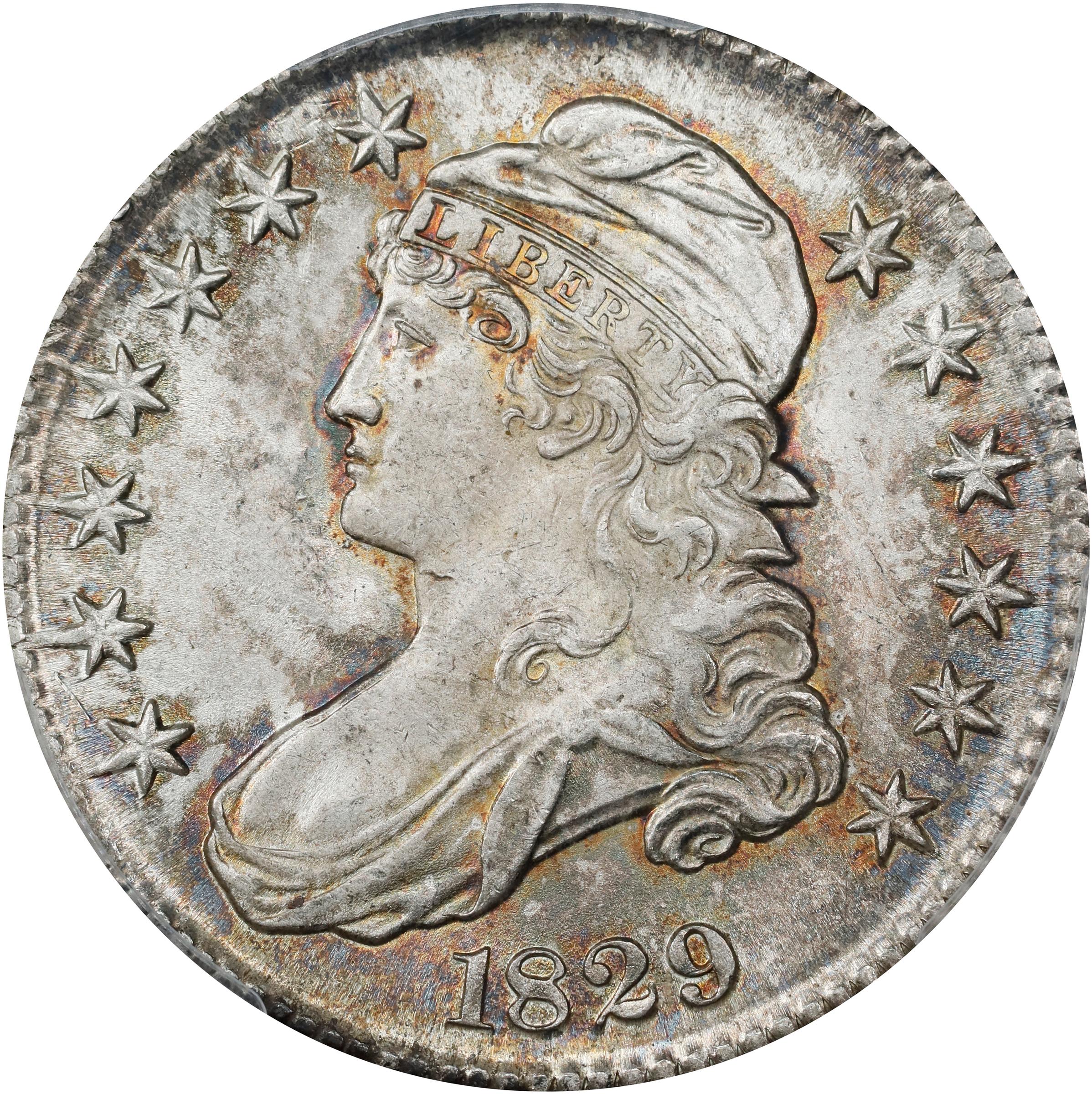 image for: 1829 Capped Bust Half Dollar. O-108a. Rarity-3. Small Letters. MS-65 (PCGS).
