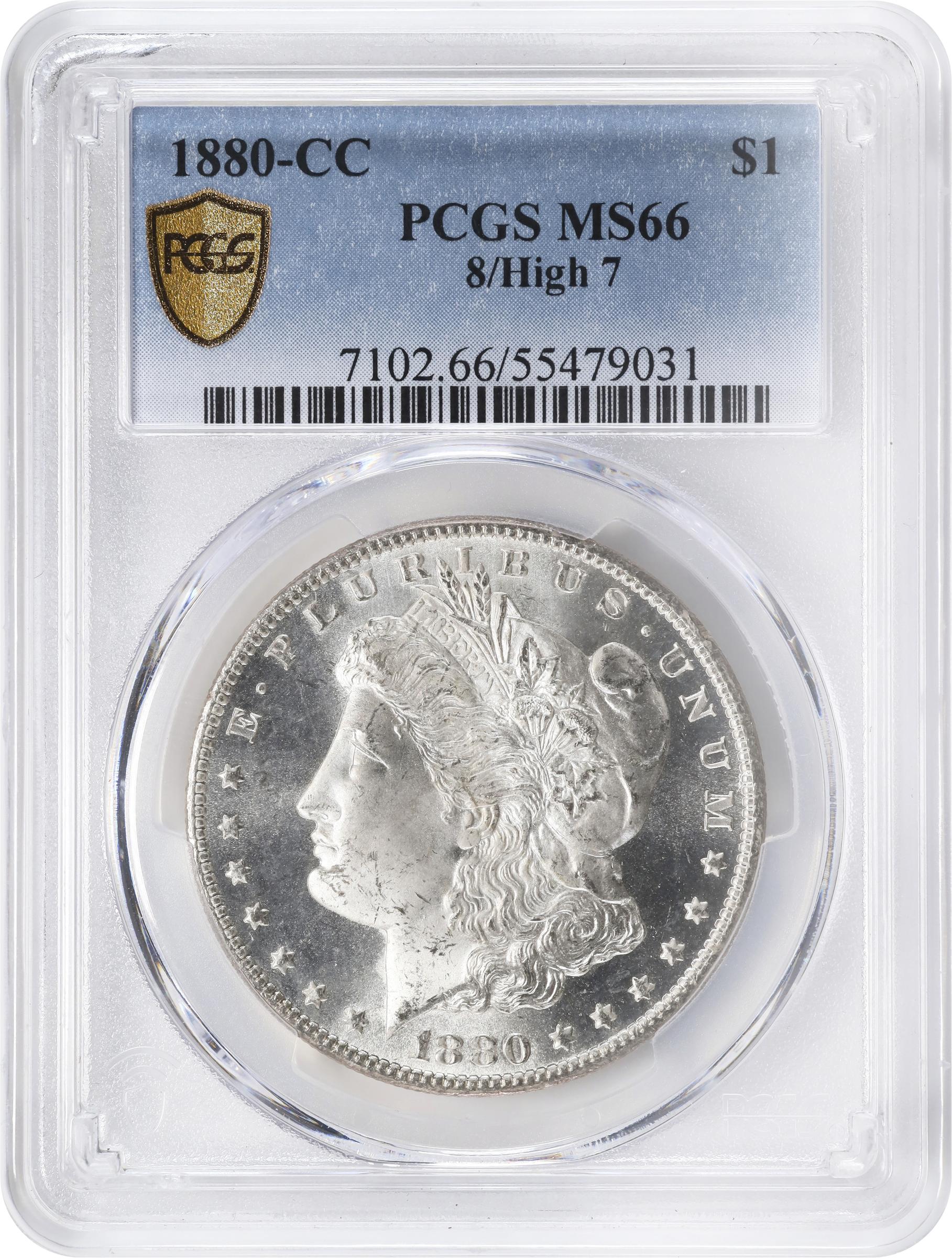 1880-CC $1  8/High 7 MS66 thumbnail 7