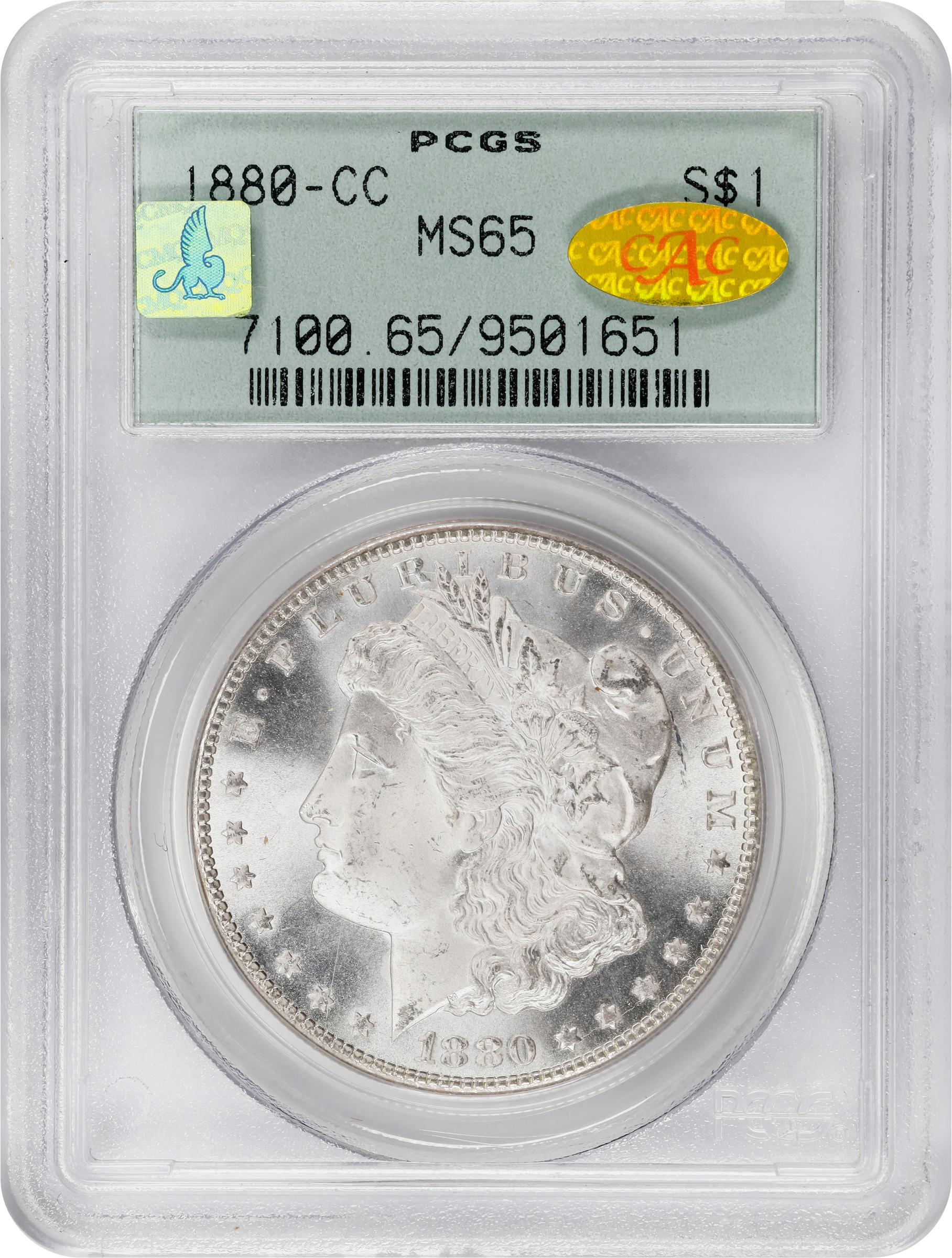 1880-CC $1  8/High 7 MS65 thumbnail 5