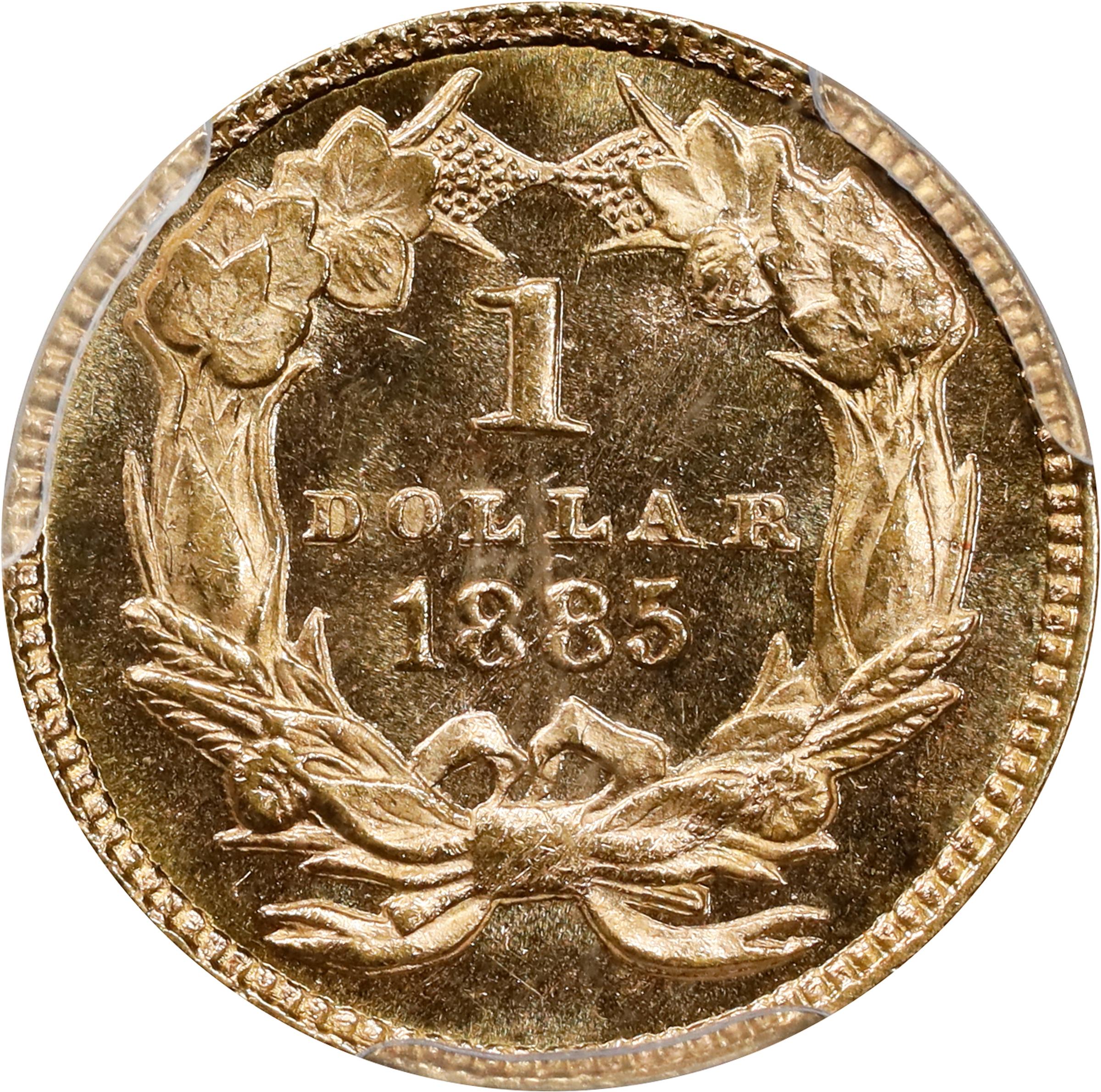 image for: 1885 Gold Dollar. MS-66 PL (PCGS). CAC.