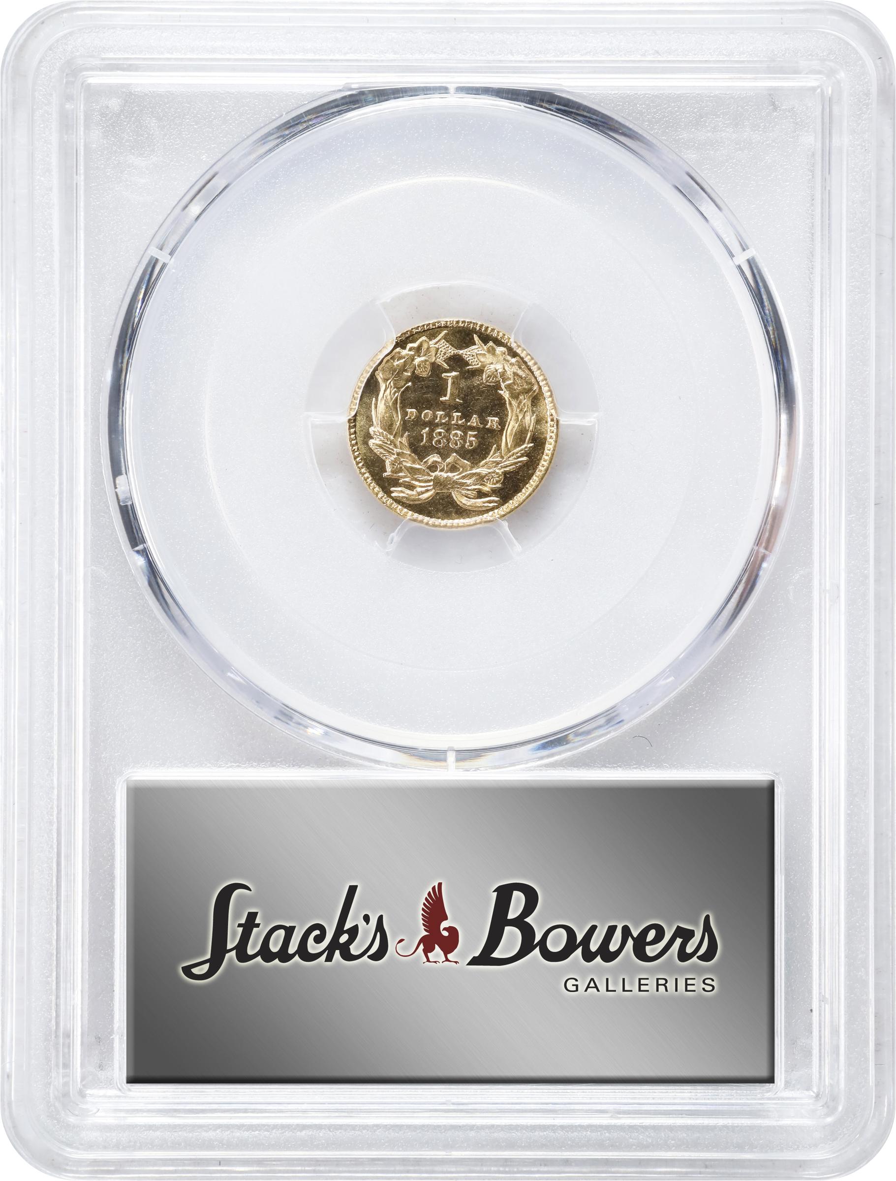 image for: 1885 Gold Dollar. MS-66 PL (PCGS). CAC.