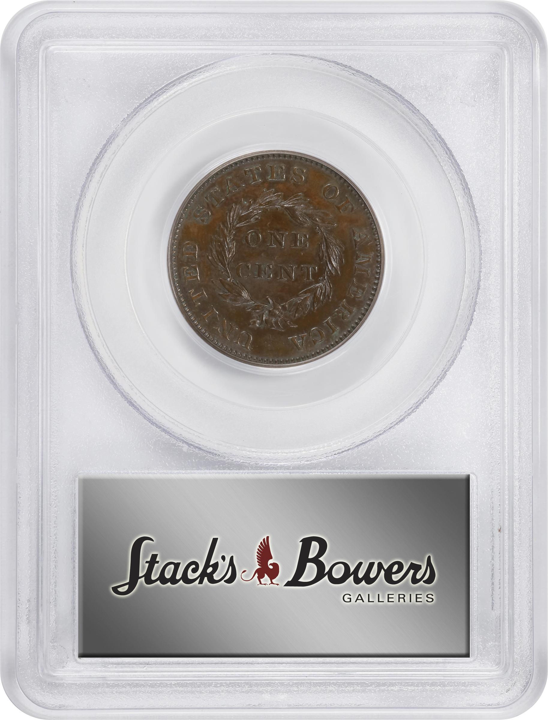 image for: 1855 Pattern Flying Eagle Cent. Judd-168 Original, Pollock-193. Rarity-4. Bronze. Plain Edge. Proof-63 BN (PCGS).