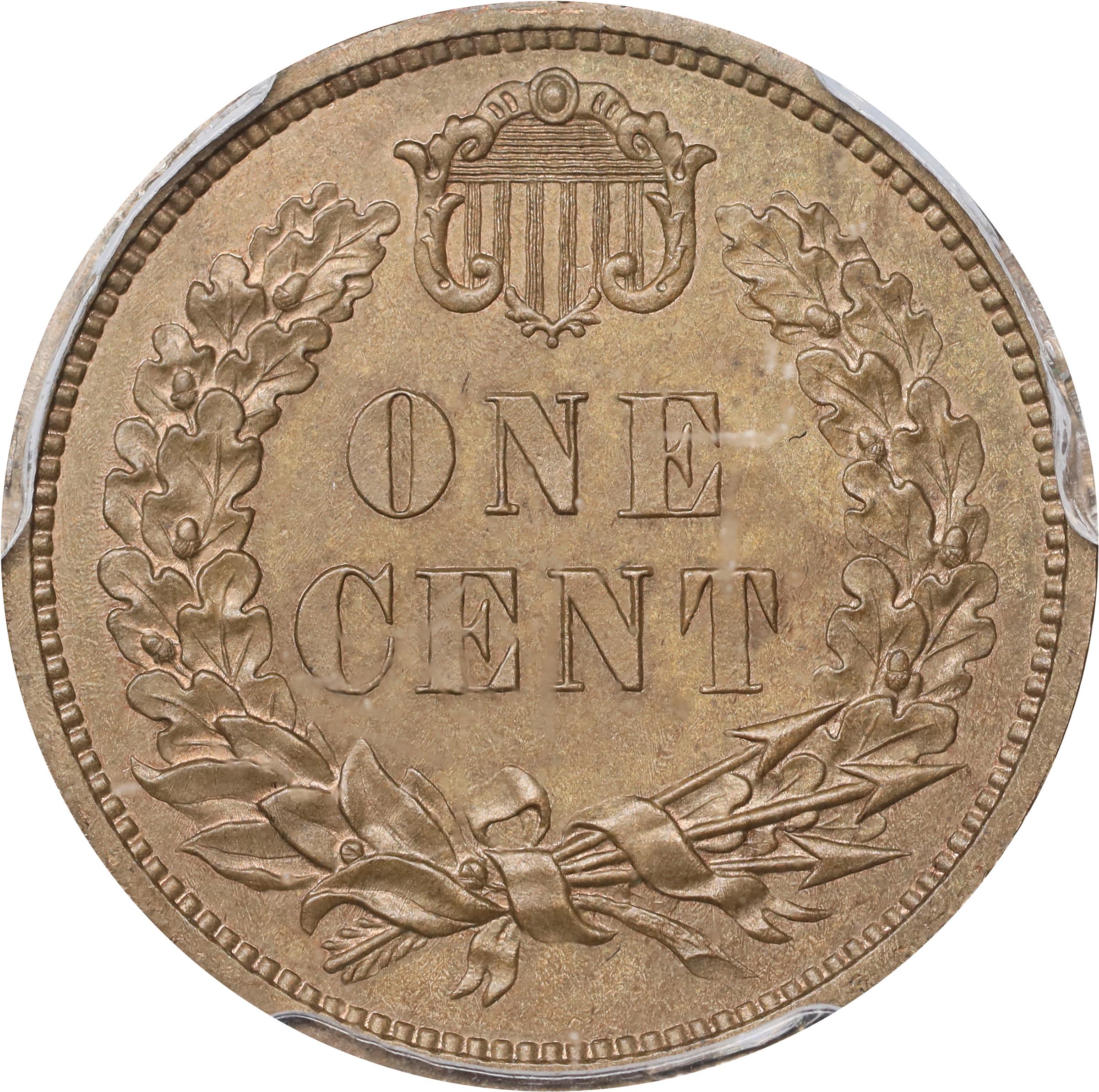 image for: 1858 Pattern Indian Cent. Judd-212, Pollock-256, Snow-PT32a. Rarity-4. Copper-Nickel. Plain Edge. Proof-64 (PCGS).