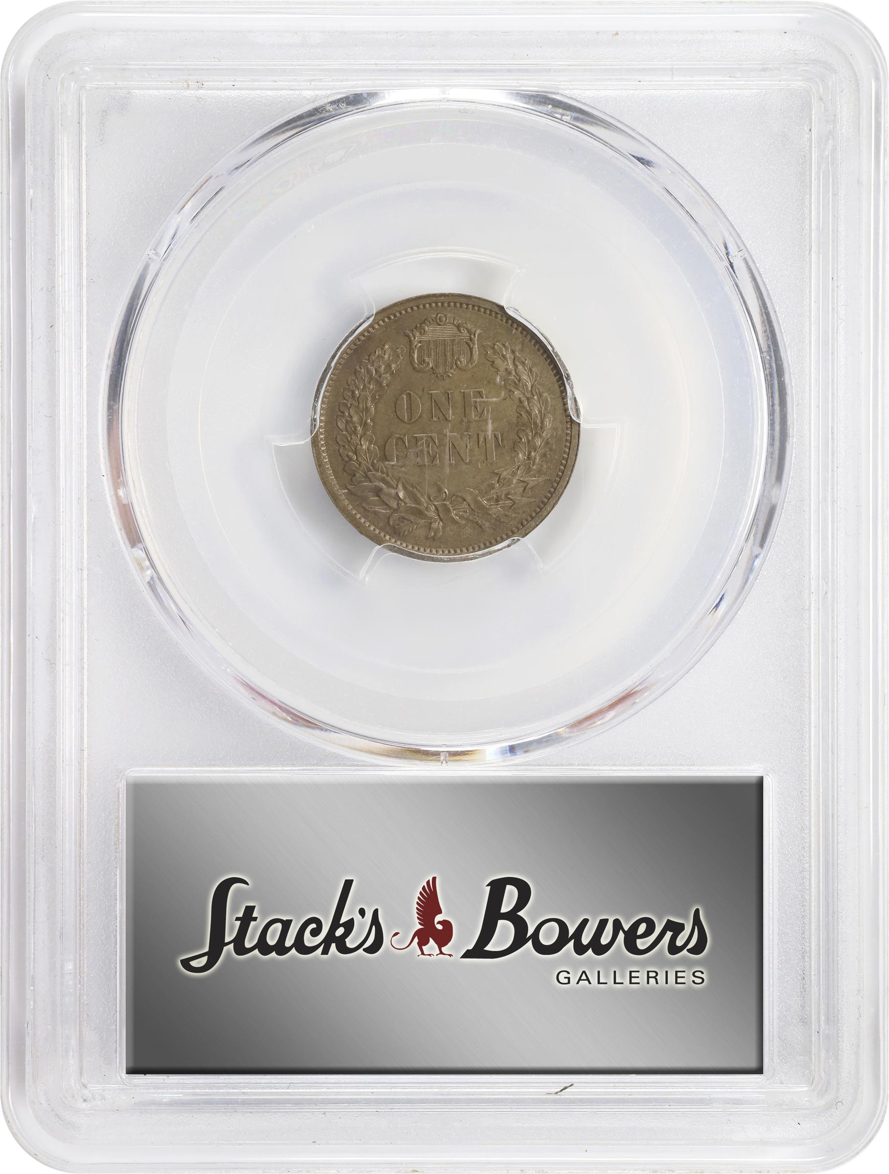 image for: 1858 Pattern Indian Cent. Judd-212, Pollock-256, Snow-PT32a. Rarity-4. Copper-Nickel. Plain Edge. Proof-64 (PCGS).