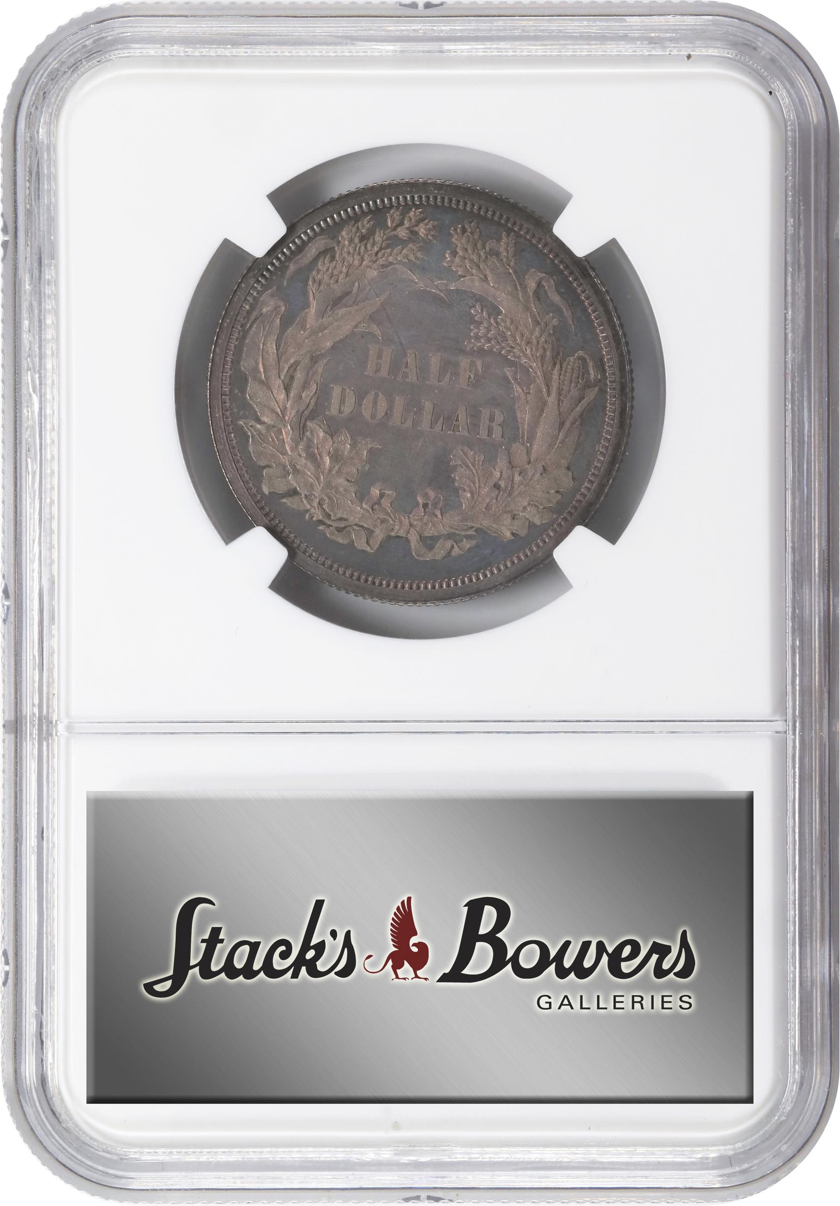 image for: 1859 Pattern Half Dollar. Judd-237, Pollock-293. Rarity-4. Silver. Reeded Edge. Proof-65 (NGC).
