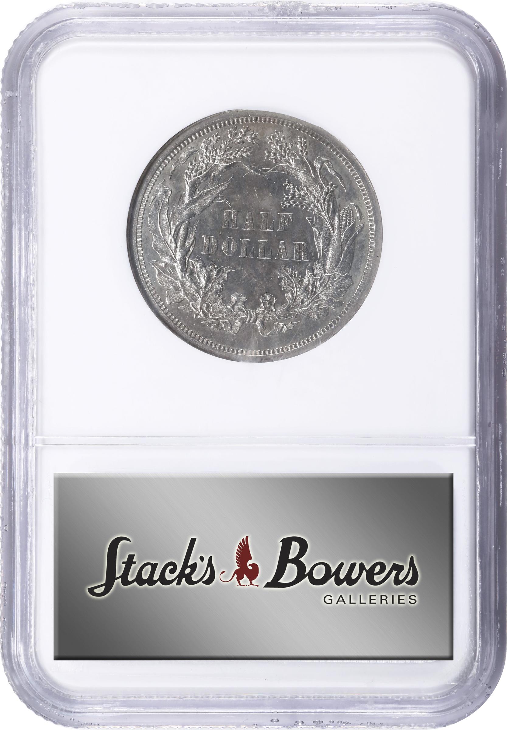 image for: 1859 Pattern Half Dollar. Judd-237, Pollock-293. Rarity-4. Silver. Reeded Edge. Proof-62 (NGC).