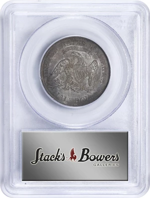 image for: 1862 Pattern Liberty Seated Half Dollar. Judd-293, Pollock-351. Rarity-5. Silver. Reeded Edge. Proof-63 (PCGS).