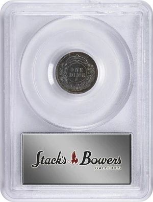 image for: 1879 Pattern Washlady Dime. Judd-1584, Pollock-1777. Rarity-6-. Silver. Reeded Edge. Proof-62 (PCGS). OGH.