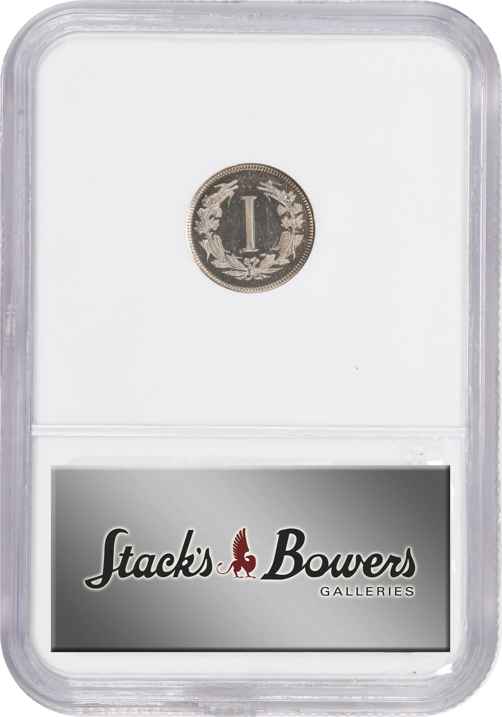 image for: 1881 Pattern Liberty Head Cent. Judd-1665, Pollock-1865. Rarity-6+. Nickel. Plain Edge. Proof-66 Cameo (NGC). CAC.
