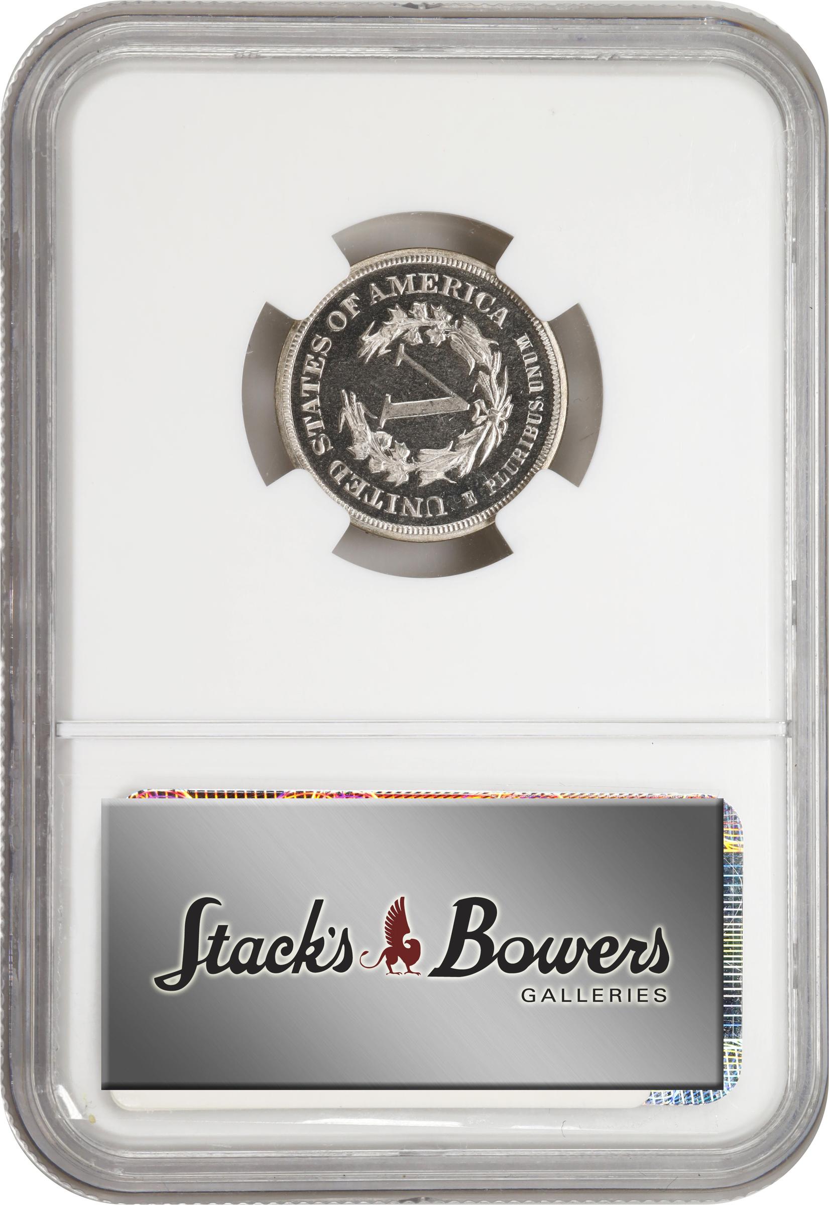 image for: 1882 Pattern Liberty Head Nickel. Judd-1687, Pollock-1889. Rarity-6-. Nickel. Plain Edge. Proof-65 Cameo (NGC). CAC.