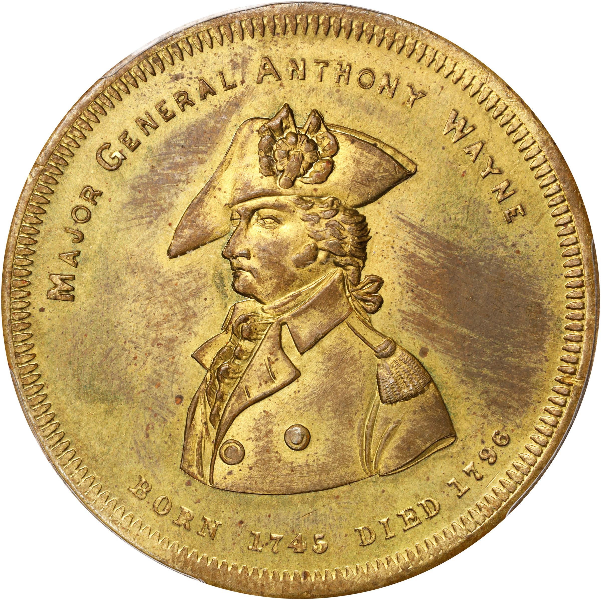 image for: Undated (ca. 1860) Battles of Brandywine, Germantown, Monmouth & Stony Point Medal. HK-133c. Rarity-6. Brass. MS-63 (PCGS).