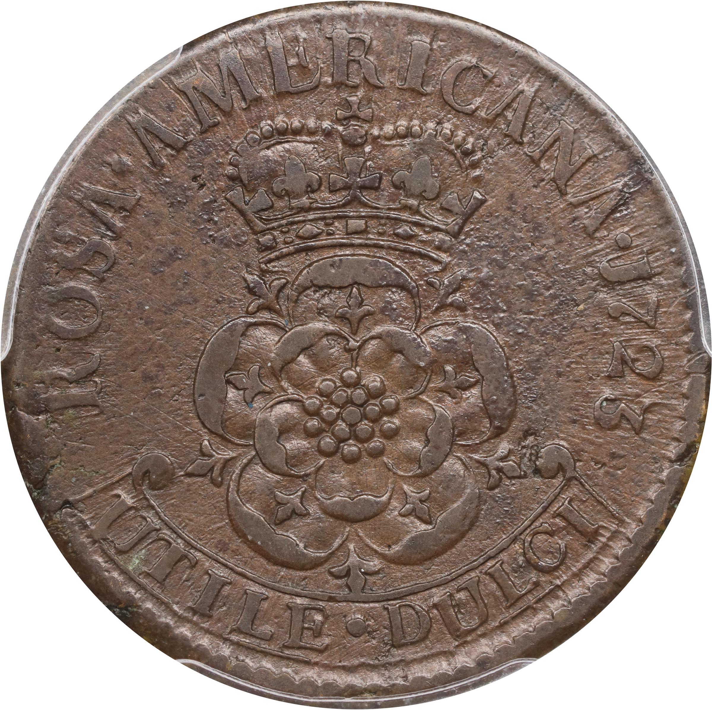image for: 1723 Rosa Americana Penny. Martin 2.16-Eb.5, W-1278. Rarity-4. EF-40 (PCGS).