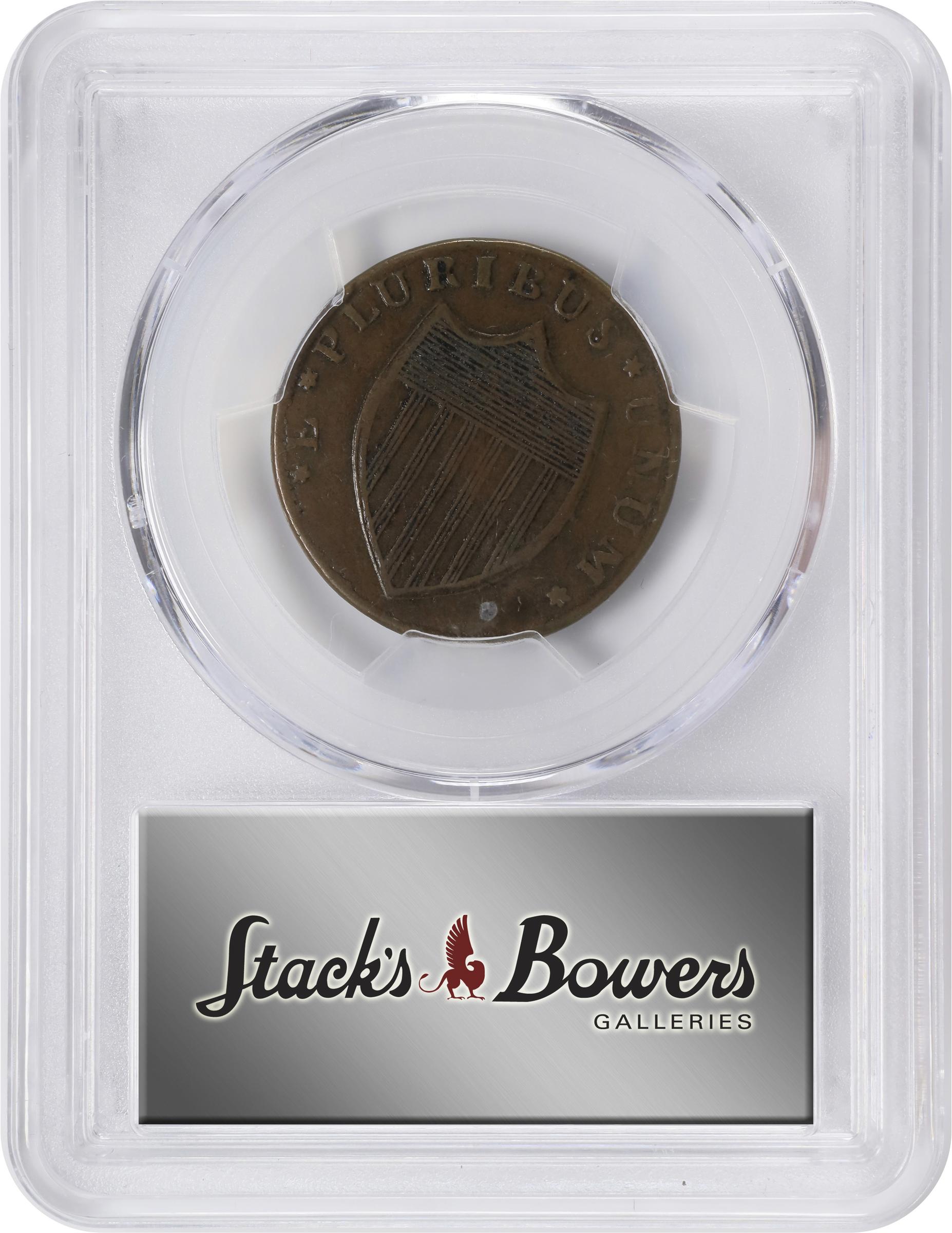 image for: 1786 New Jersey Copper. Maris 15-J, W-4815. Rarity-4. Straight Plow Beam, Leaning Head. VF-30 (PCGS).
