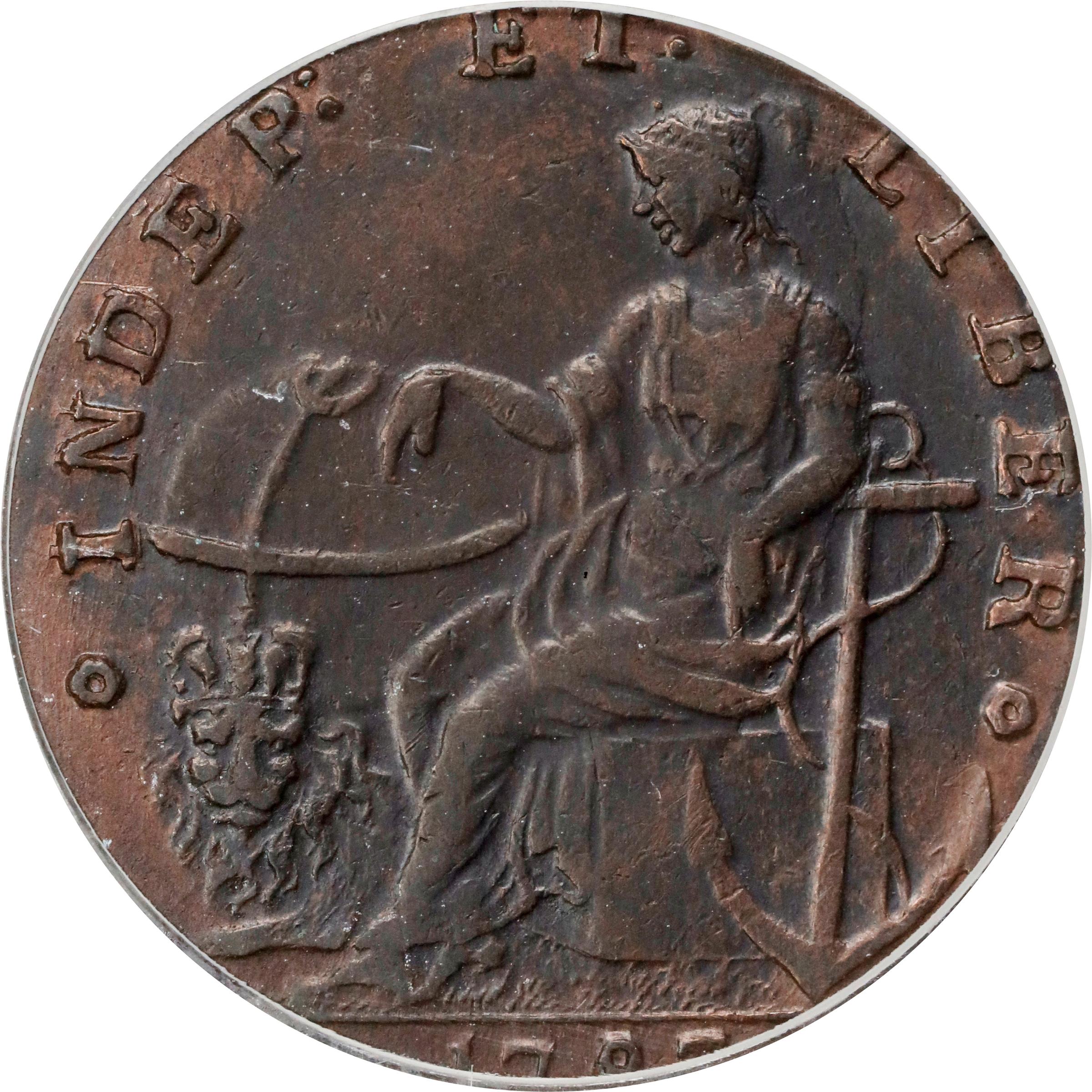 image for: 1787 Auctori Plebis Token. W-8770. Rarity-3. VF-35 (PCGS). OGH.