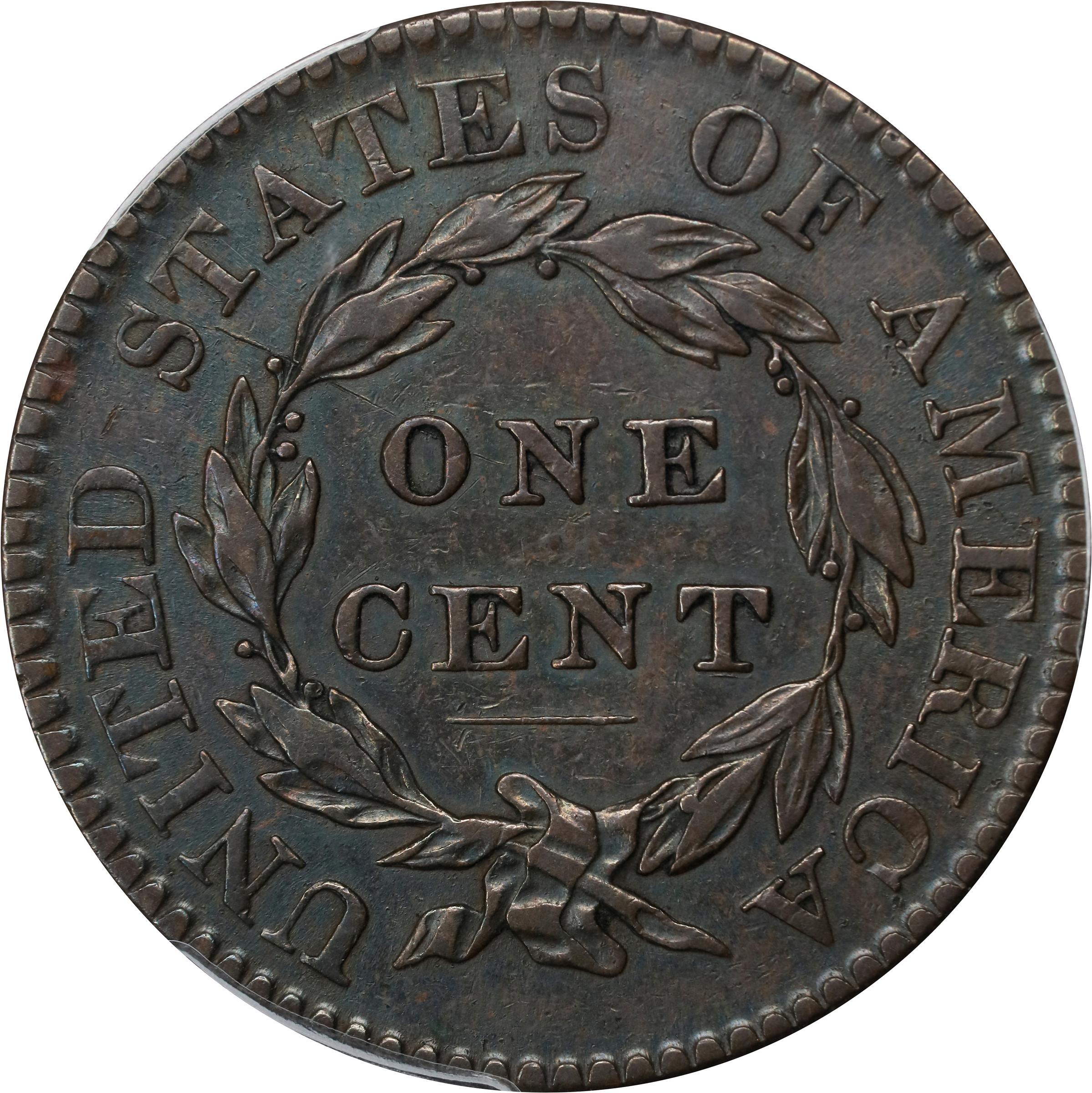 image for: 1820 Matron Head Cent. N-9. Rarity-3. Large Date. VF-30 (PCGS).