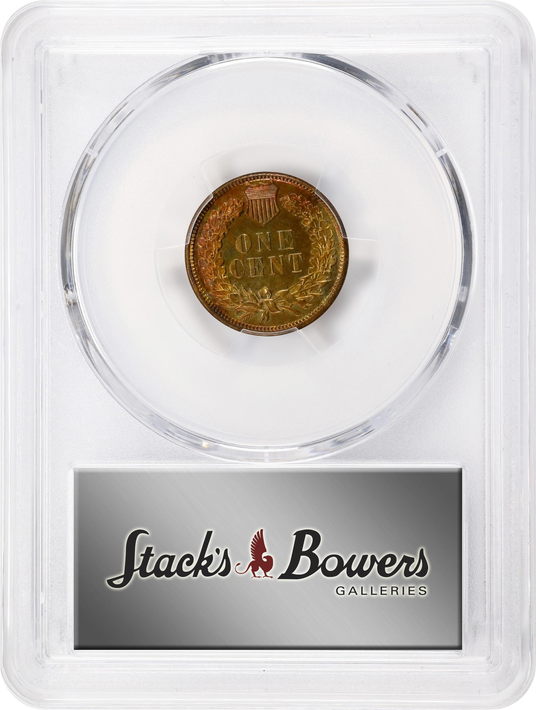 image for: 1886 Indian Cent. Type II Obverse. Proof-64 RB (PCGS).