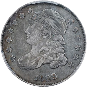image for: 1829 Capped Bust Dime. JR-7. Rarity-1. Small 10 C. VF-30 (PCGS).