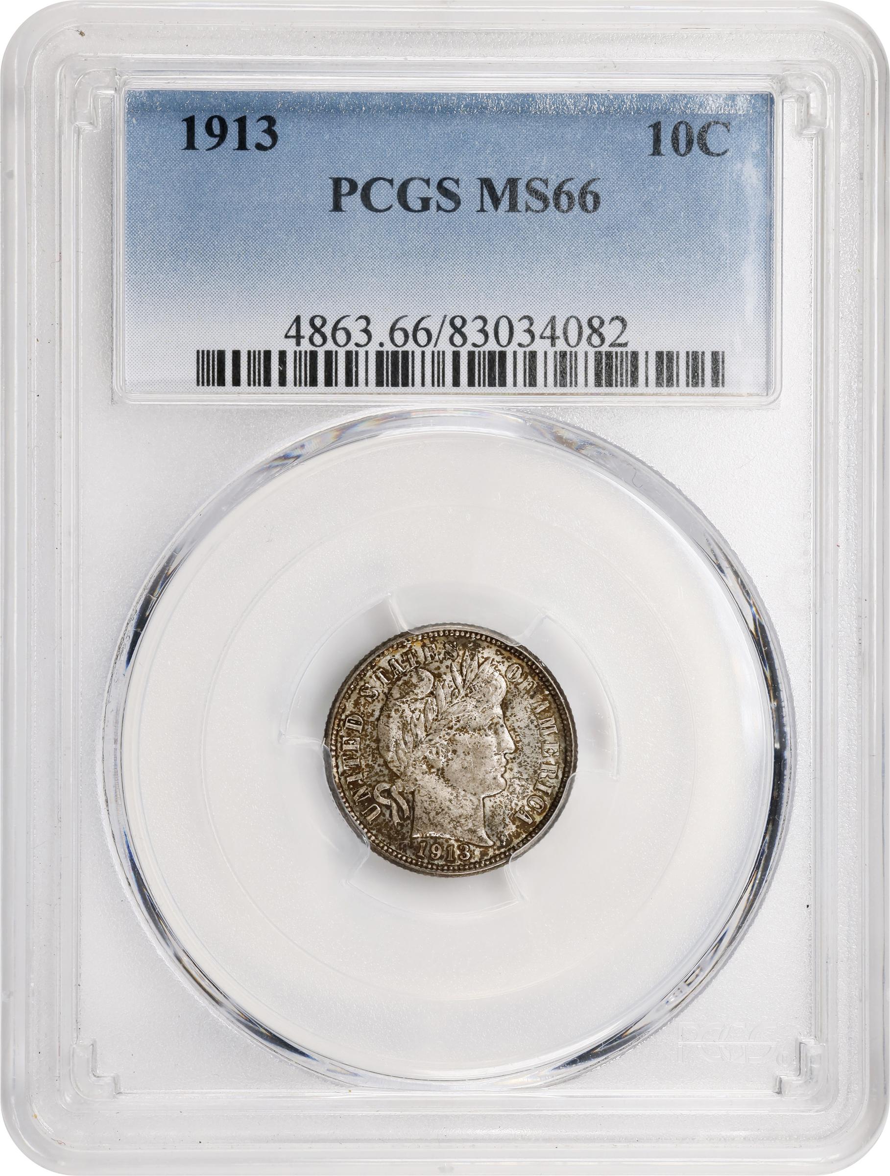 1913 10c MS66 thumbnail 3