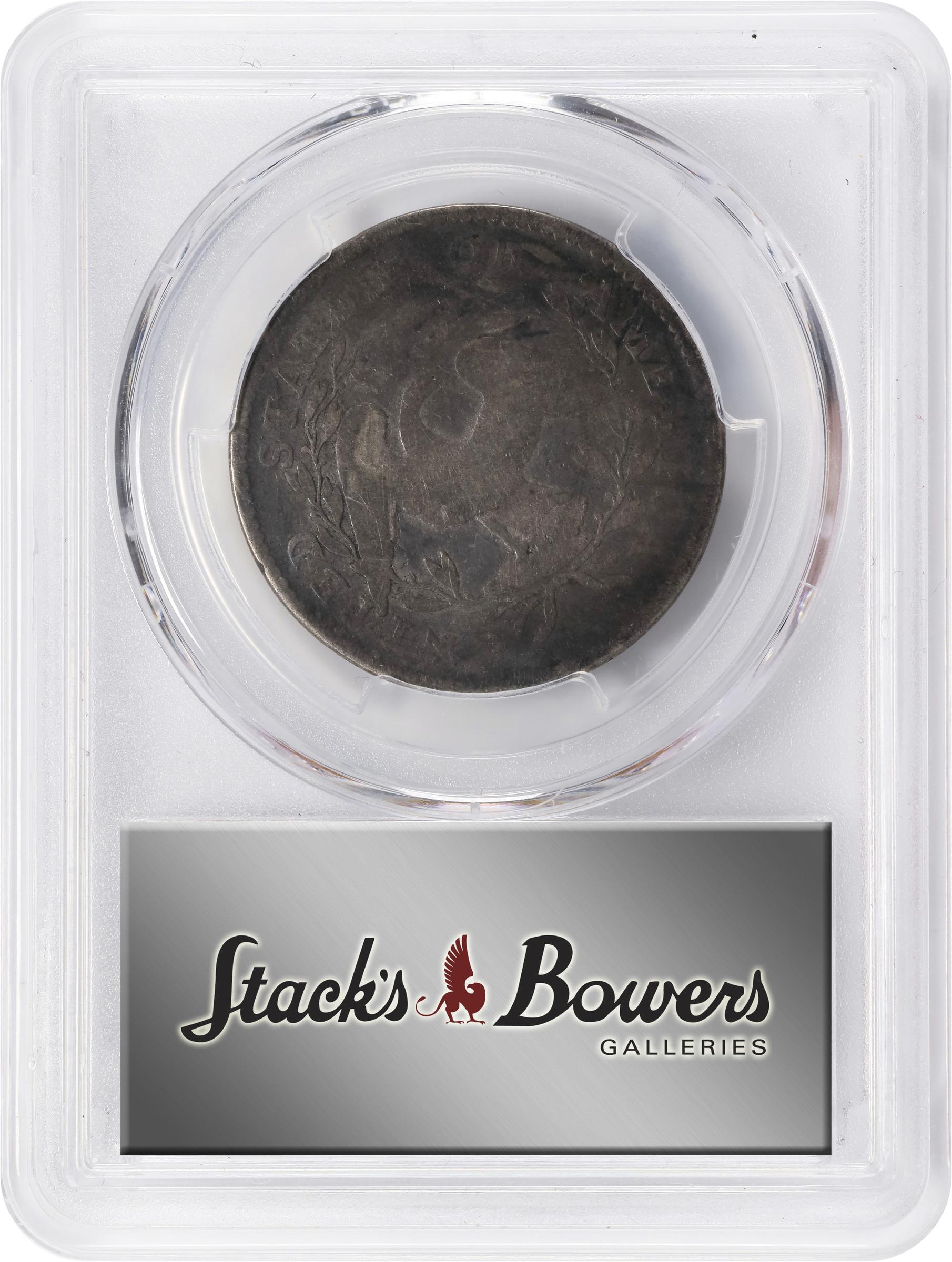 image for: 1795 Flowing Hair Half Dollar. O-116, T-11. Rarity-3. Two Leaves. AG-3 (PCGS).