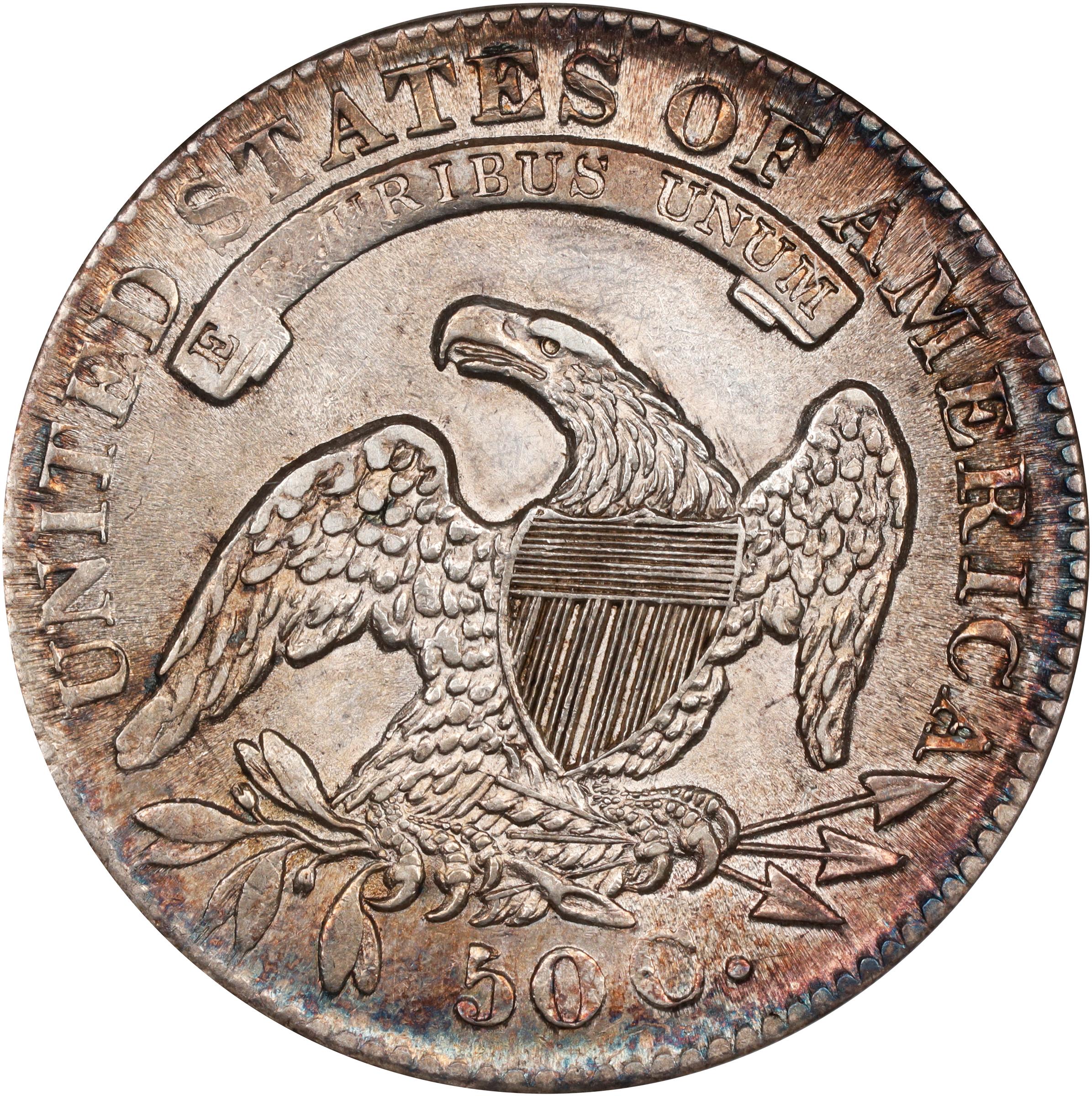1832 50c Small Letters MS61 CAC thumbnail 2
