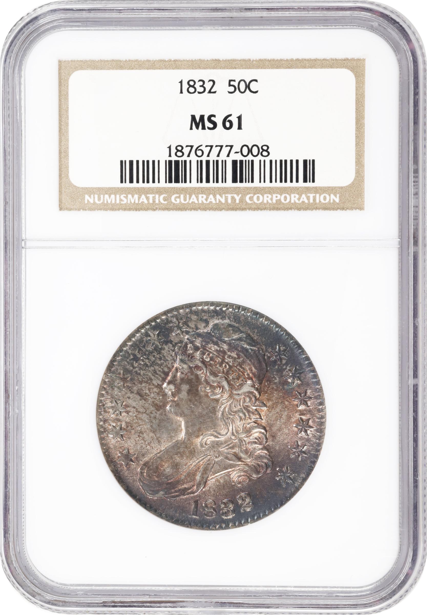 1832 50c Small Letters MS61 CAC thumbnail 3