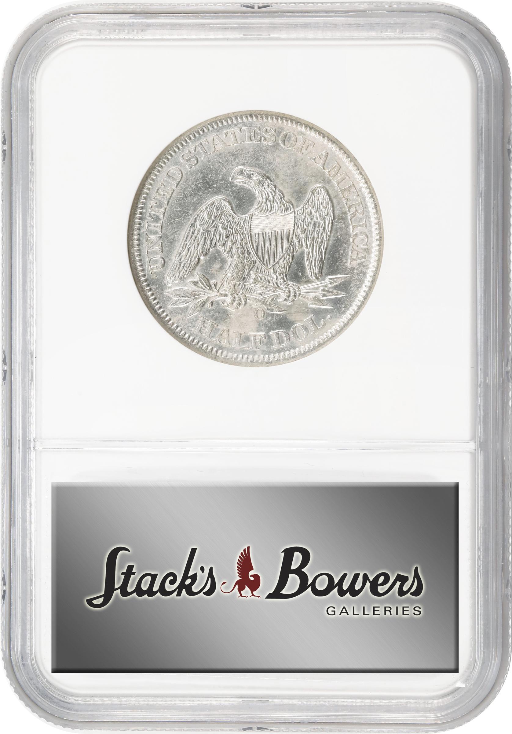 image for: 1861-O Liberty Seated Half Dollar. State of Louisiana Issue. W-06. Rarity-3. Shipwreck Effect (NGC).