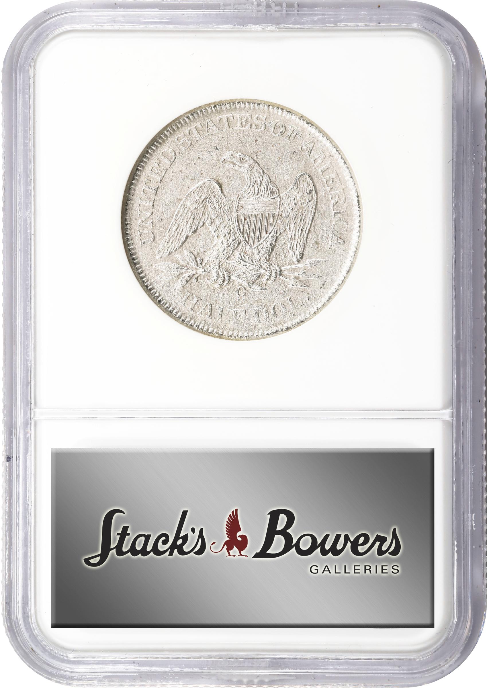 image for: 1861-O Liberty Seated Half Dollar. State of Louisiana Issue. W-06. Rarity-3. Shipwreck Effect (NGC).