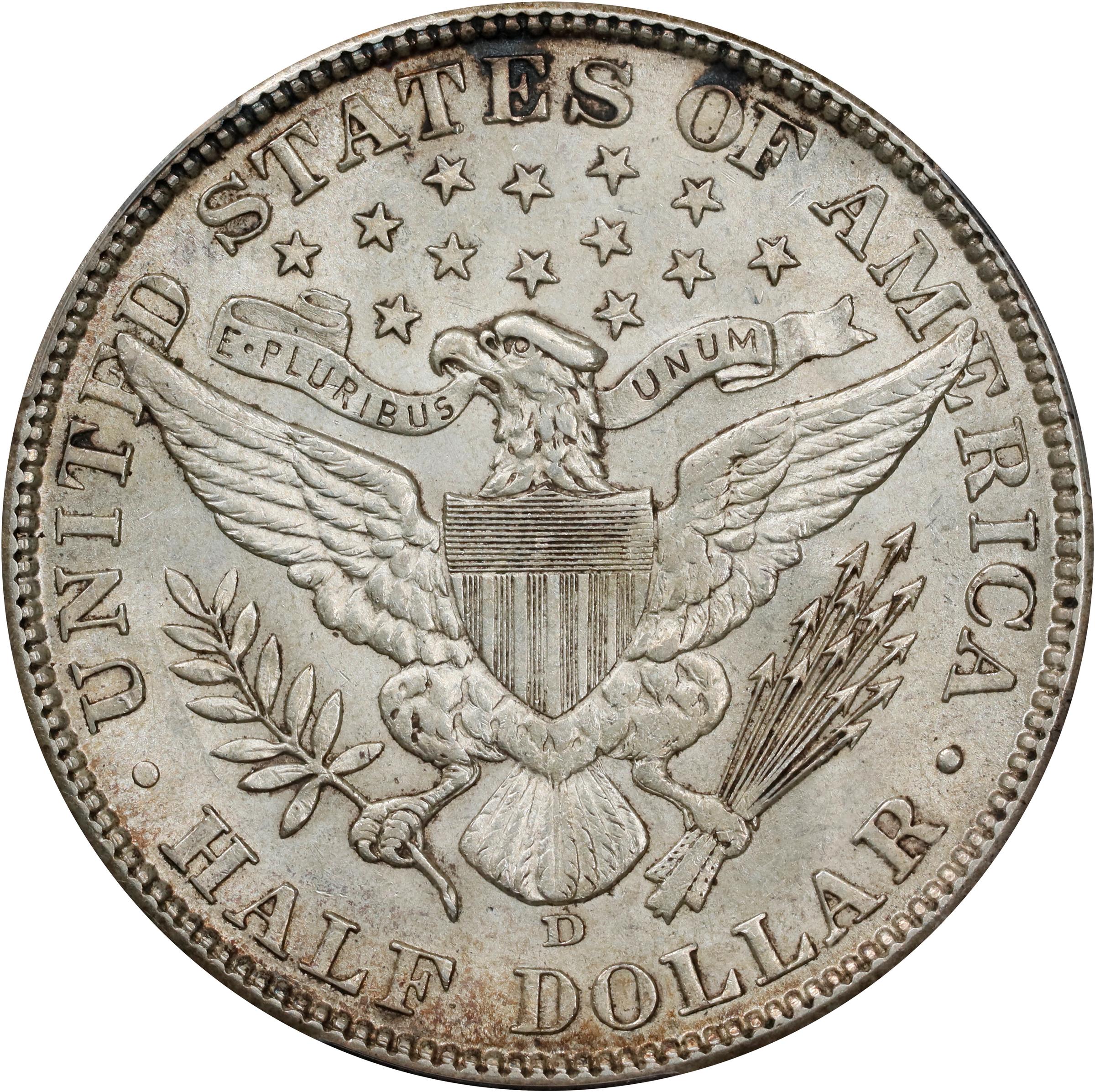 1912-D 50c AU55 thumbnail 2