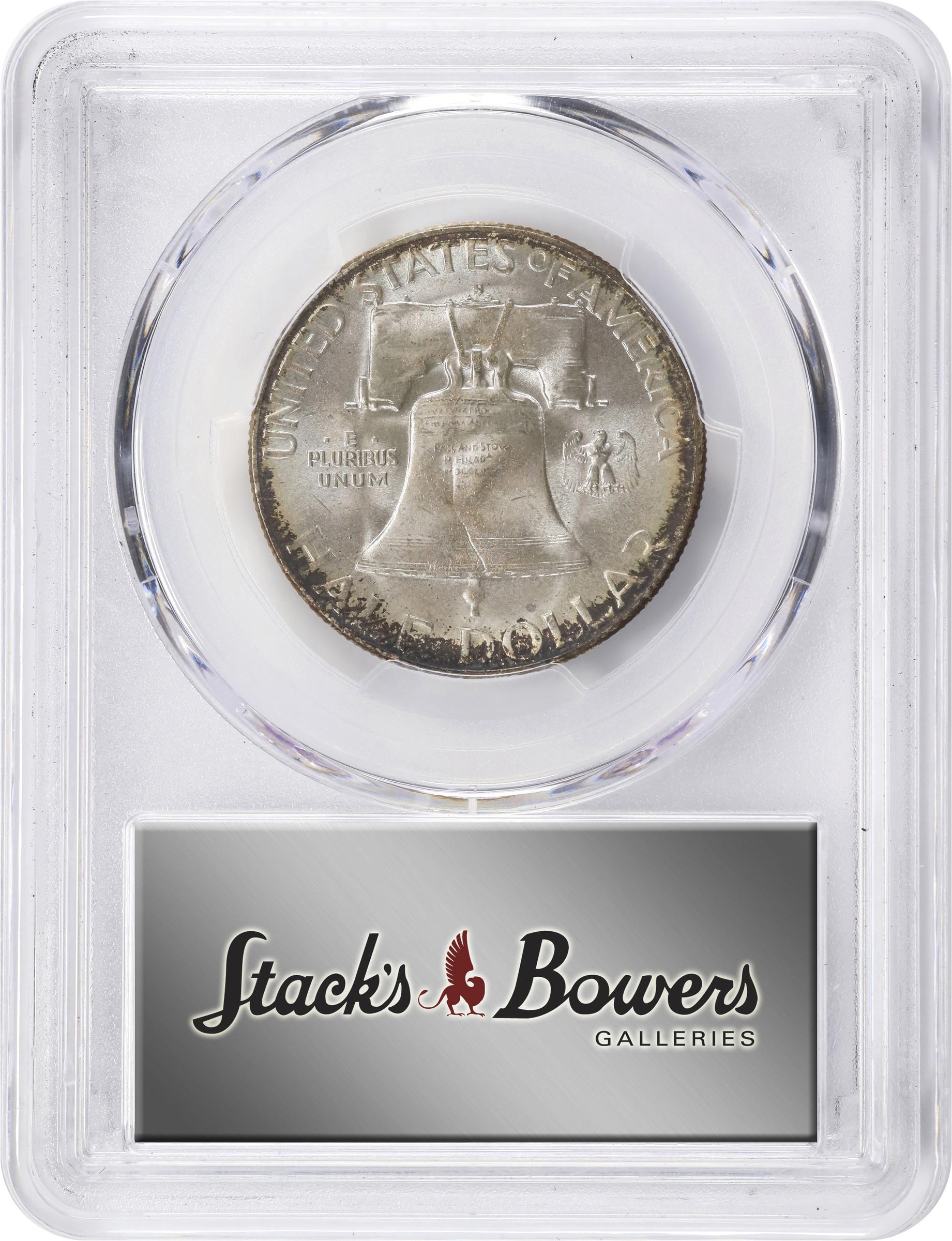 image for: 1951-S/S Franklin Half Dollar. FS-501. Repunched Mintmark. MS-66 (PCGS).