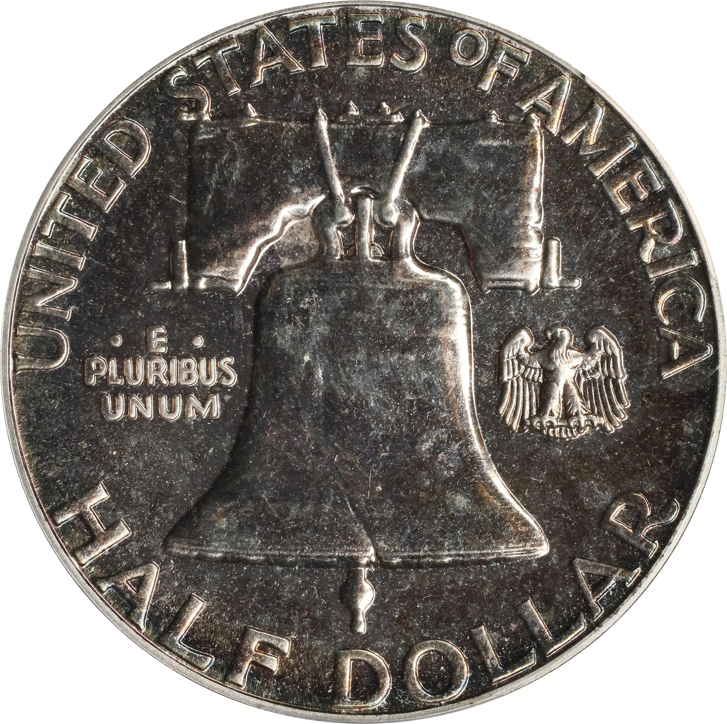 image for: 1961 Franklin Half Dollar. FS-802. Doubled Die Reverse. Proof-66 (PCGS).