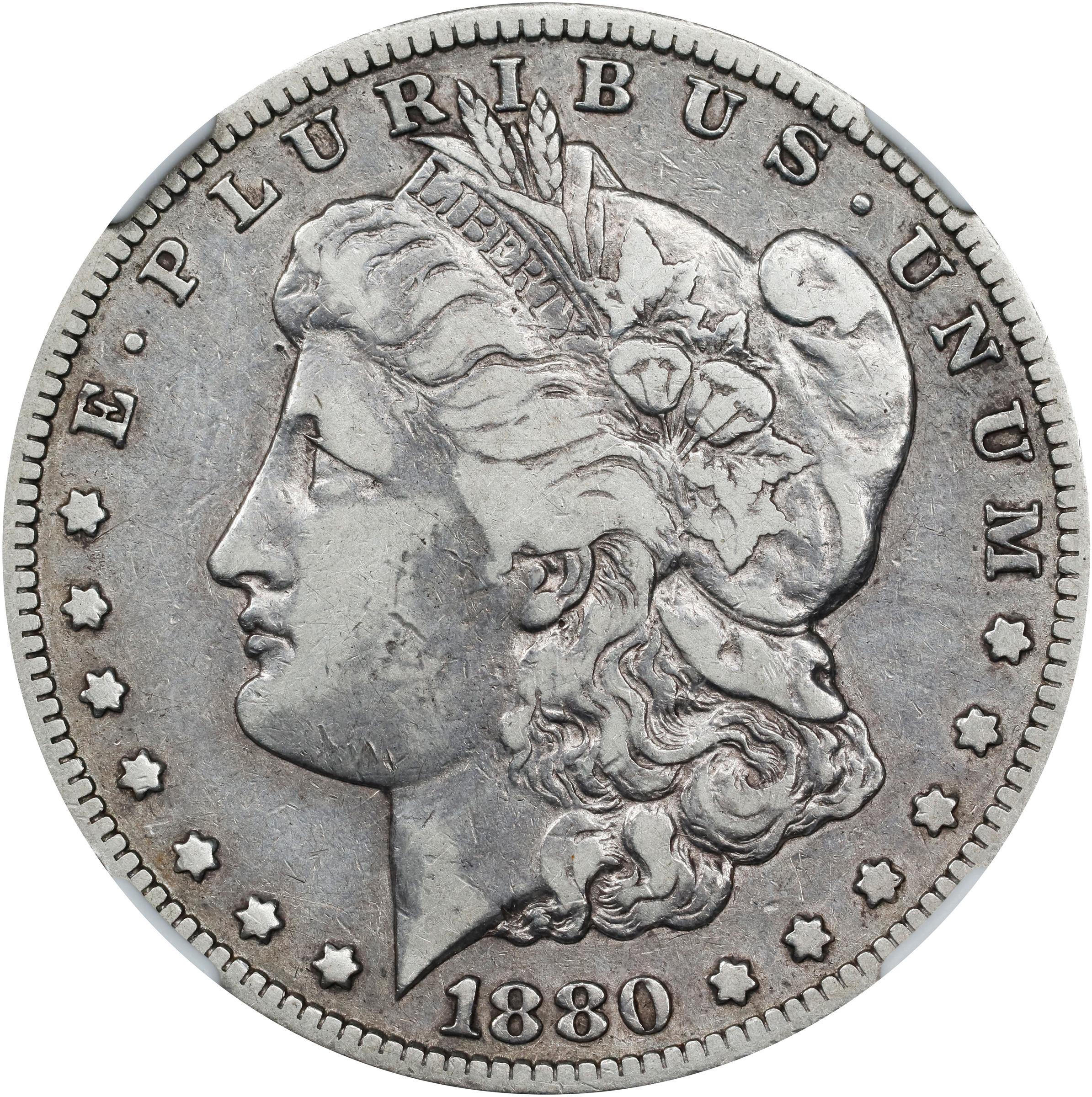 1880/79-CC GSA Morgan Silver Dollar. VAM-4. Top 100 Variety. Reverse of 1878. VF-25 (NGC).