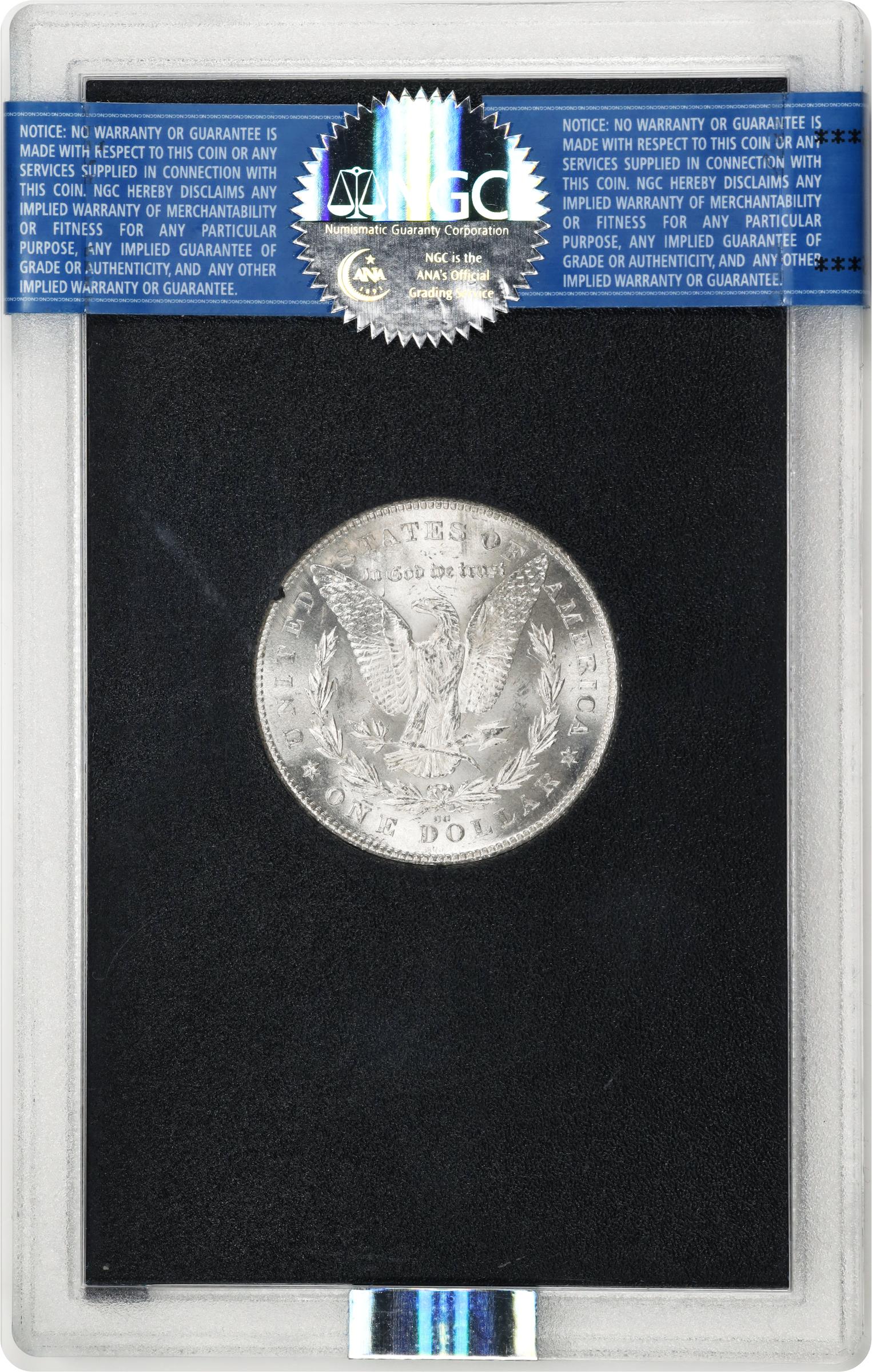 image for: 1880-CC GSA Morgan Silver Dollar. 8/7, Reverse of 1878. MS-64 (NGC).