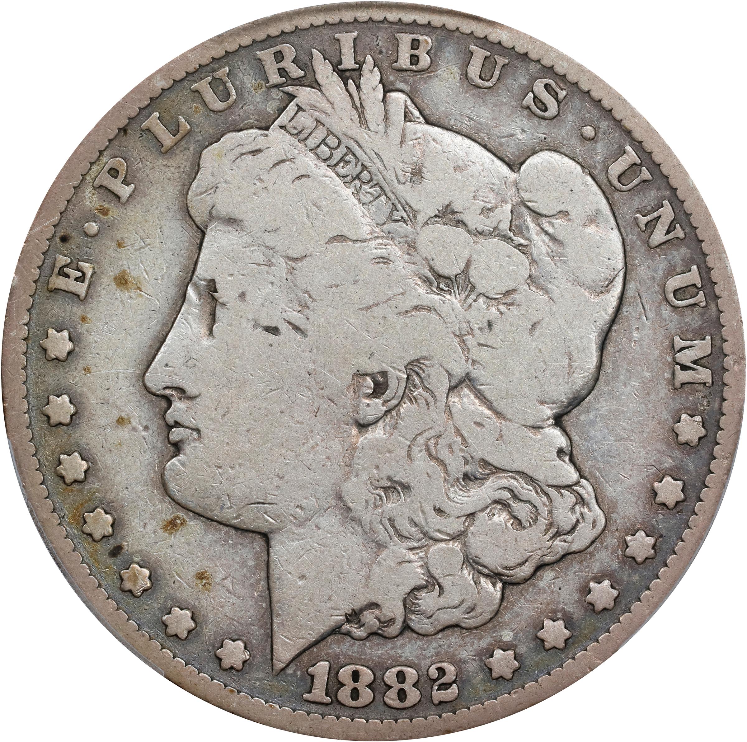 1882-CC Morgan Silver Dollar. VG-8 (PCGS).