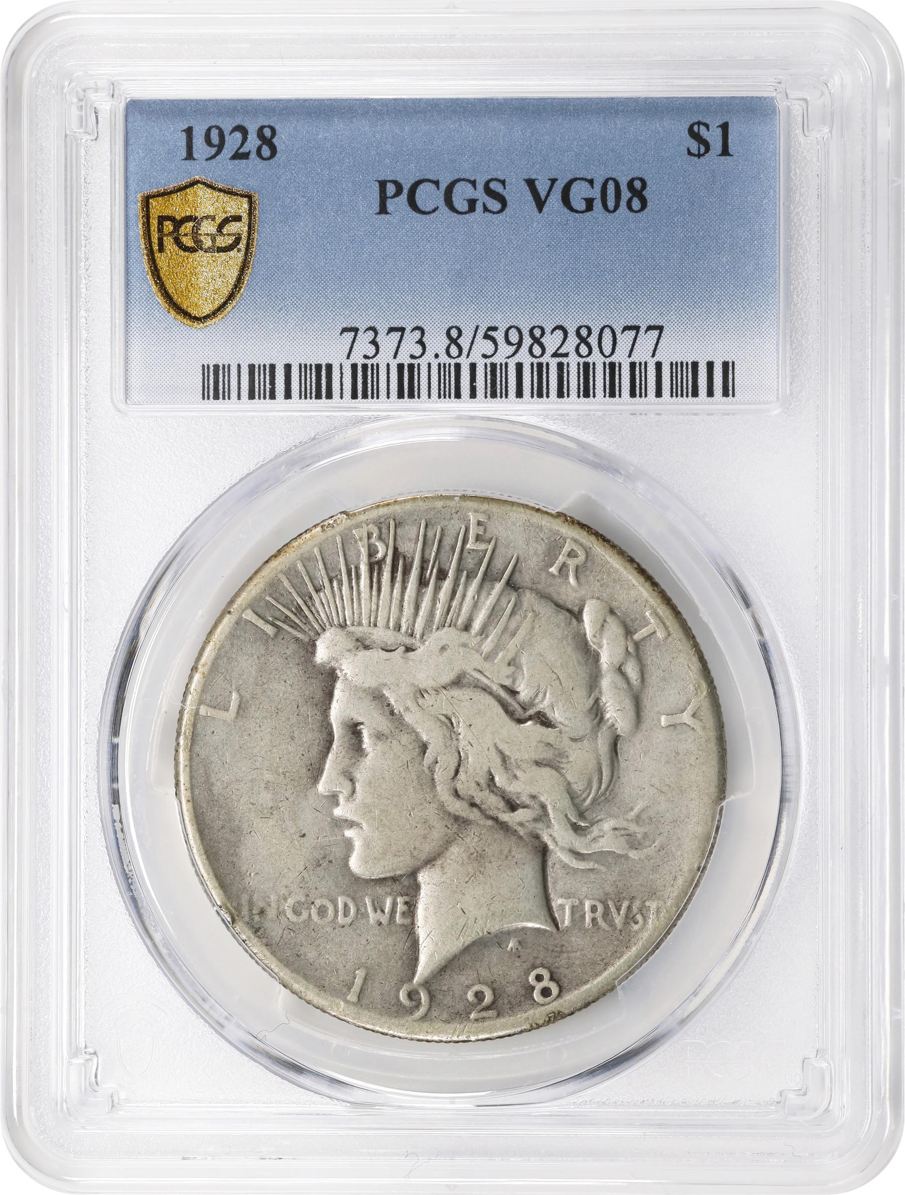 1928 $1 AG3 CAC thumbnail 9