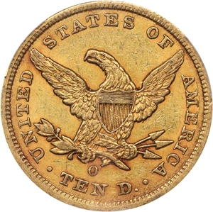 image for: 1858-O Liberty Head Eagle. Winter-1. EF-45 (PCGS).