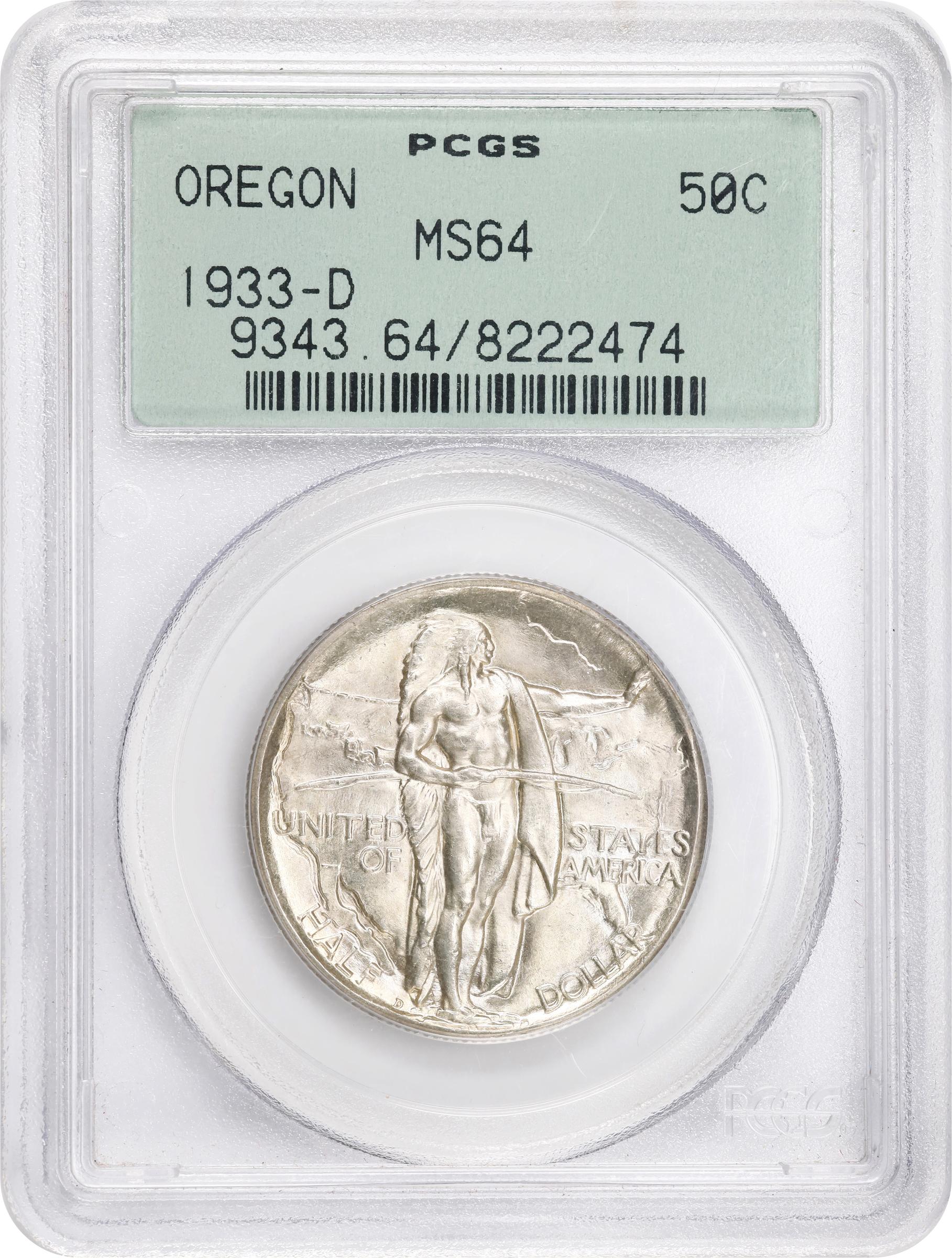 1933-D 50c Oregon Trail AU50 CAC thumbnail 26