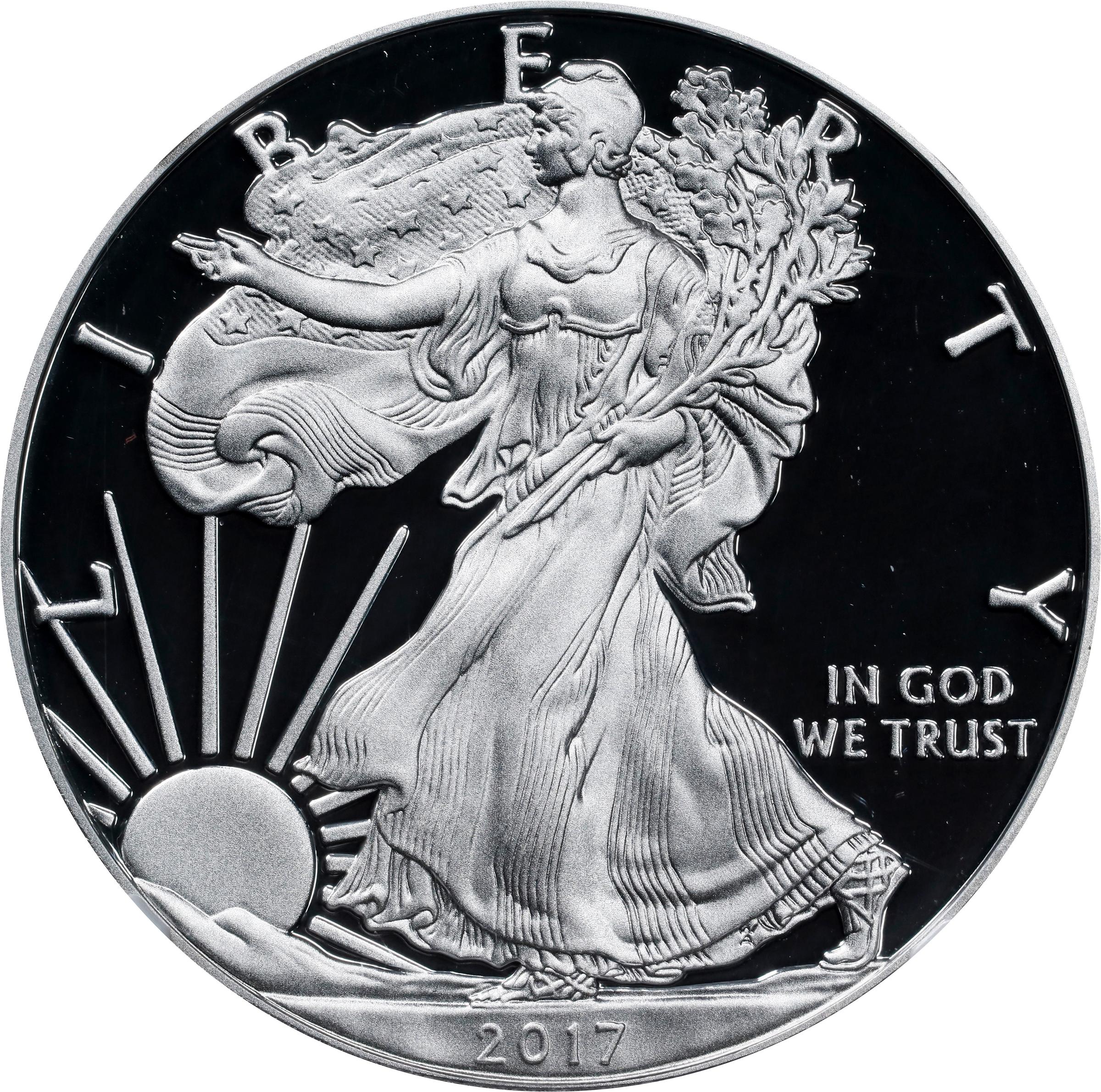 image for: 2017-S Silver Eagle. Congratulations Set. Proof-70 Ultra Cameo (NGC). 38th U.S. Mint Director Edmund C. Moy Signature.