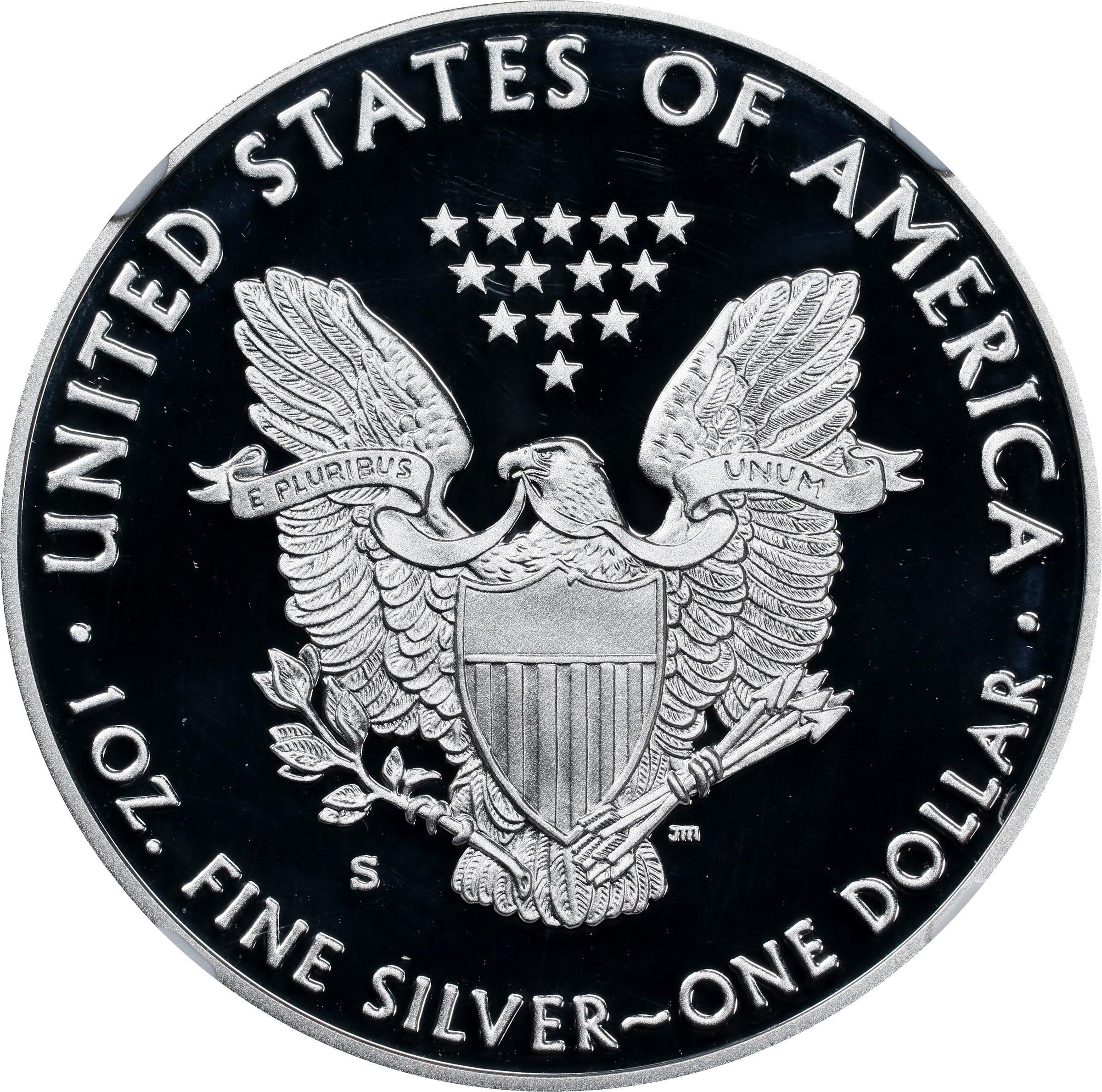 image for: 2017-S Silver Eagle. Congratulations Set. Proof-70 Ultra Cameo (NGC). 38th U.S. Mint Director Edmund C. Moy Signature.