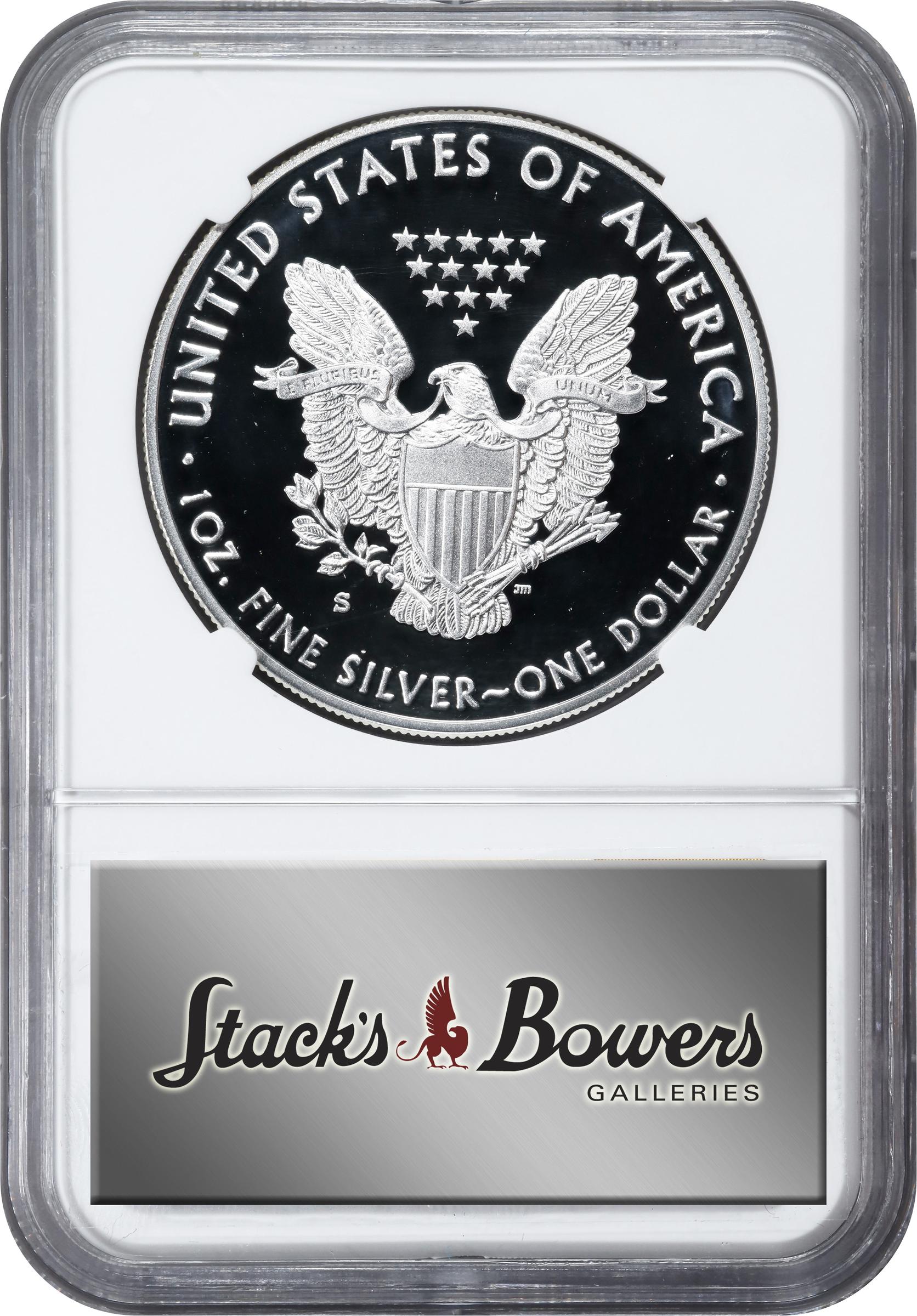 image for: 2017-S Silver Eagle. Congratulations Set. Proof-70 Ultra Cameo (NGC). 38th U.S. Mint Director Edmund C. Moy Signature.