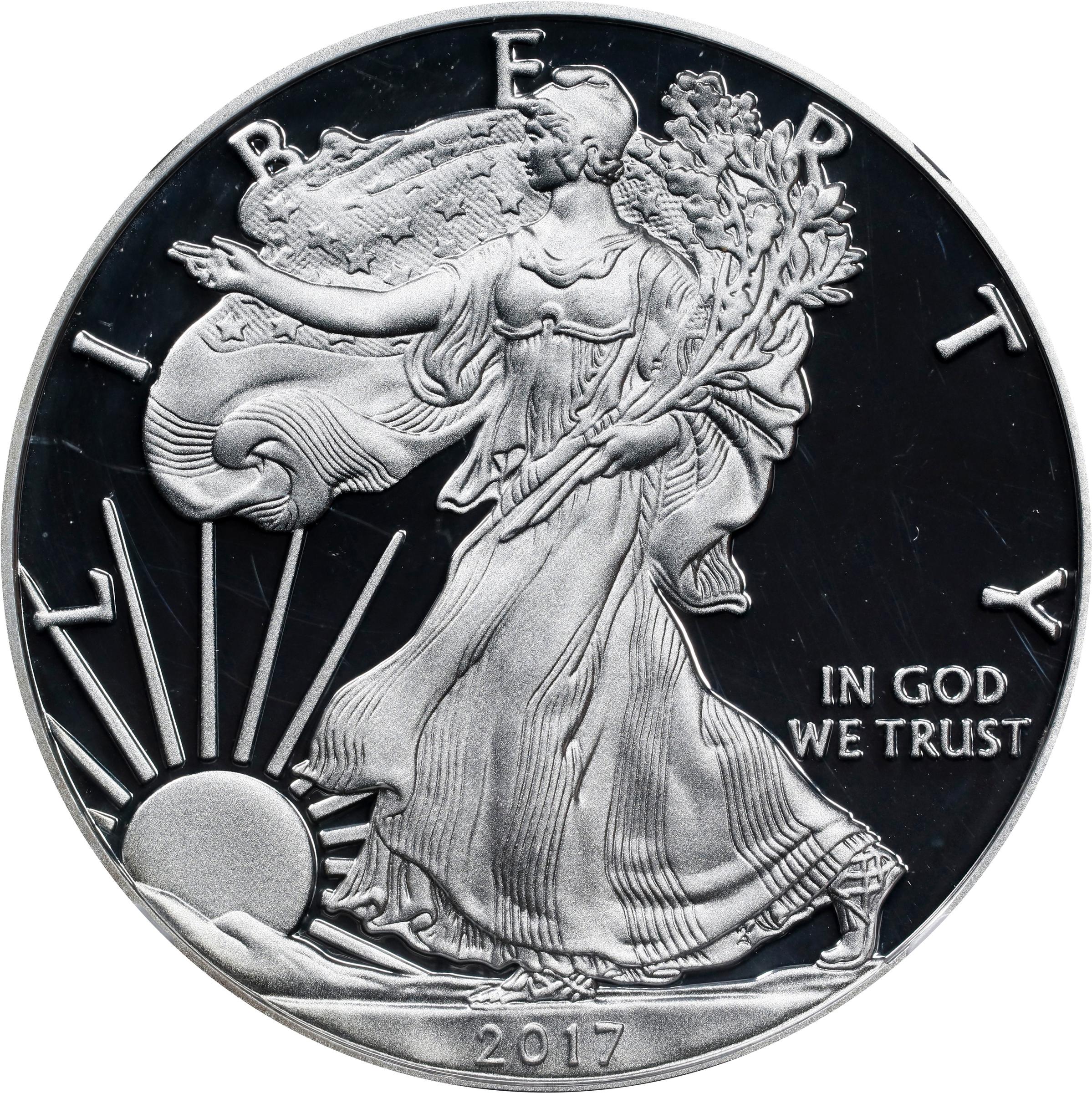image for: 2017-S Silver Eagle. Congratulations Set. Proof-70 Ultra Cameo (NGC). 38th U.S. Mint Director Edmund C. Moy Signature.