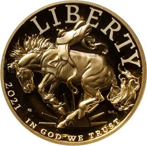 image for: 2021-W American Liberty High Relief $100 Gold Coin. Proof-69 Ultra Cameo (NGC).
