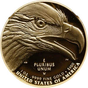 image for: 2021-W American Liberty High Relief $100 Gold Coin. Proof-69 Ultra Cameo (NGC).