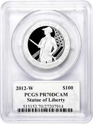 image for: 2012-W One-Ounce Platinum Eagle. Proof-70 Deep Cameo (PCGS). 35th U.S. Mint Director Philip Diehl Signature.