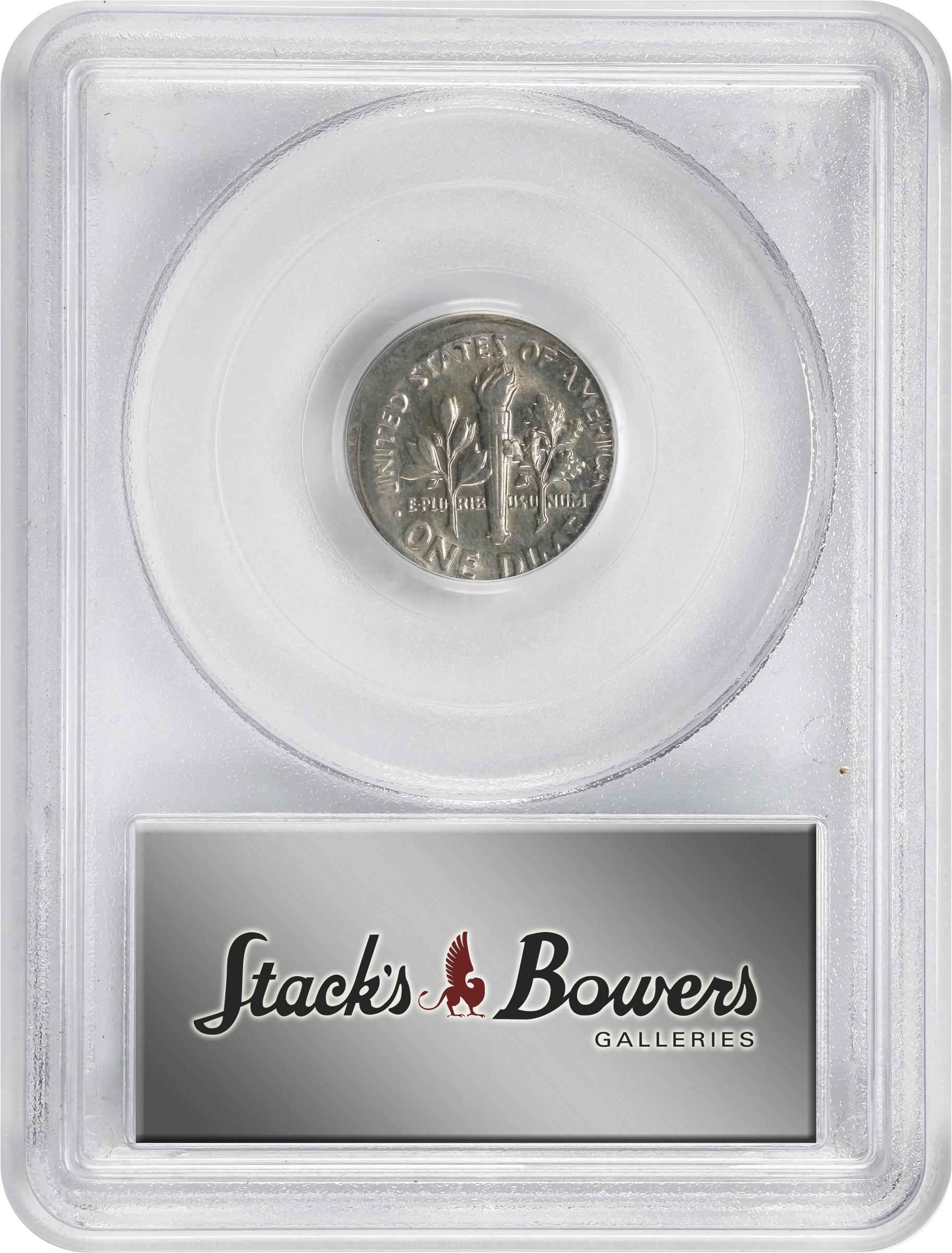 image for: 1979 Roosevelt Dime. Struck 5% Off Center. AU-58 (PCGS).