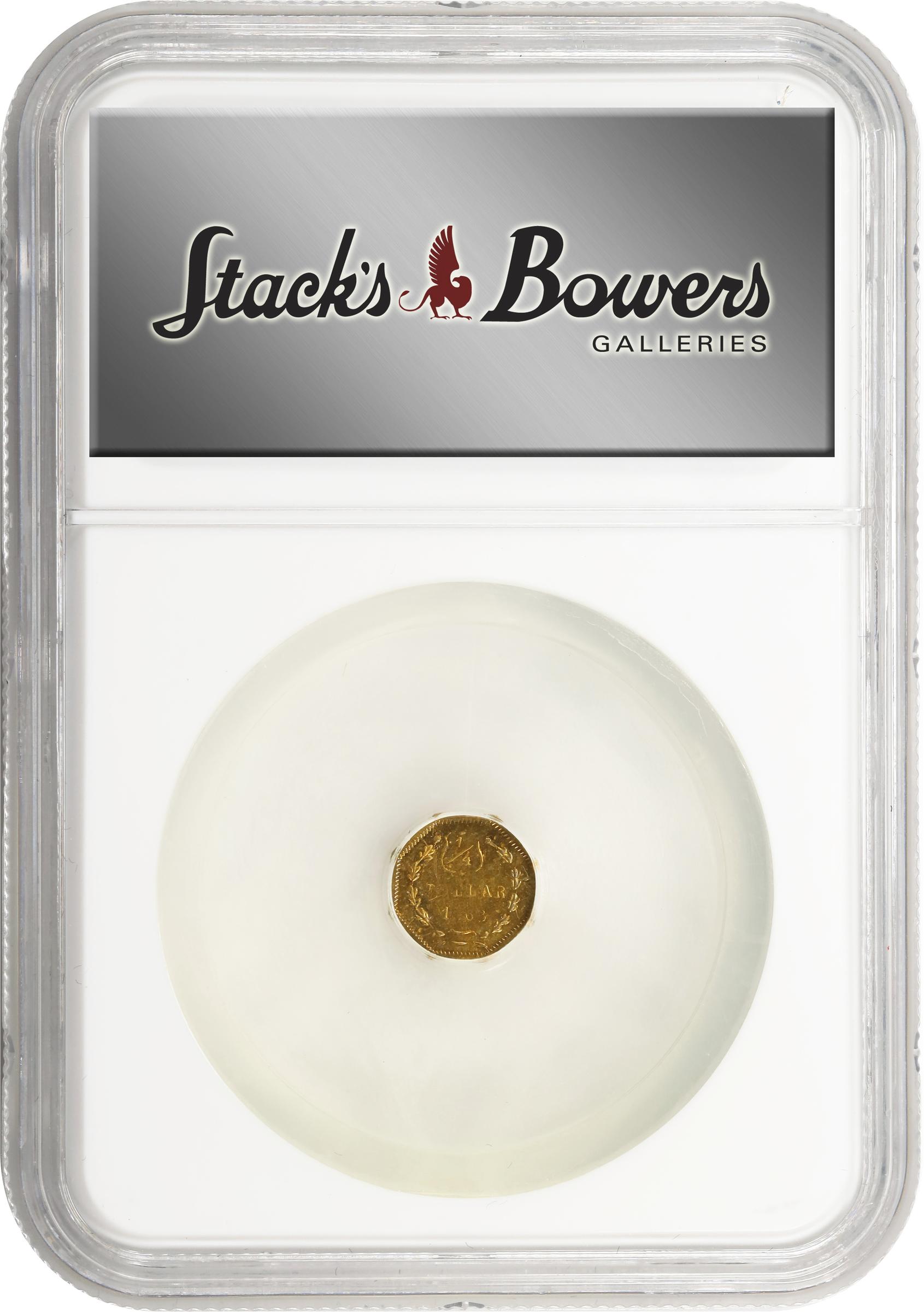 image for: 1868-G Octagonal 25 Cents. BG-747. Rarity-5+. Liberty Head. MS-61 (NGC).