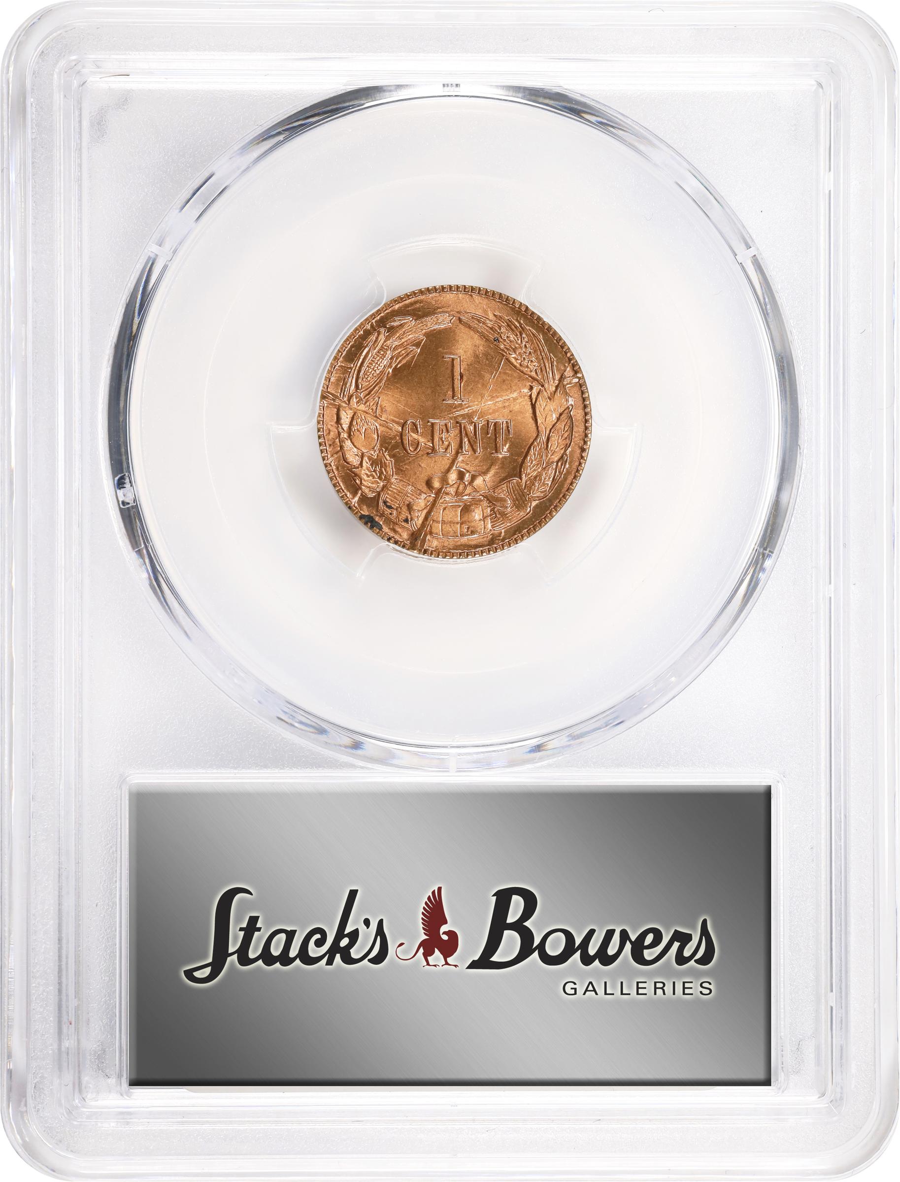 image for: "1861" (1961) Confederate Cent. Bashlow Restrike. Breen-8013. Bronze. MS-68 RD (PCGS).