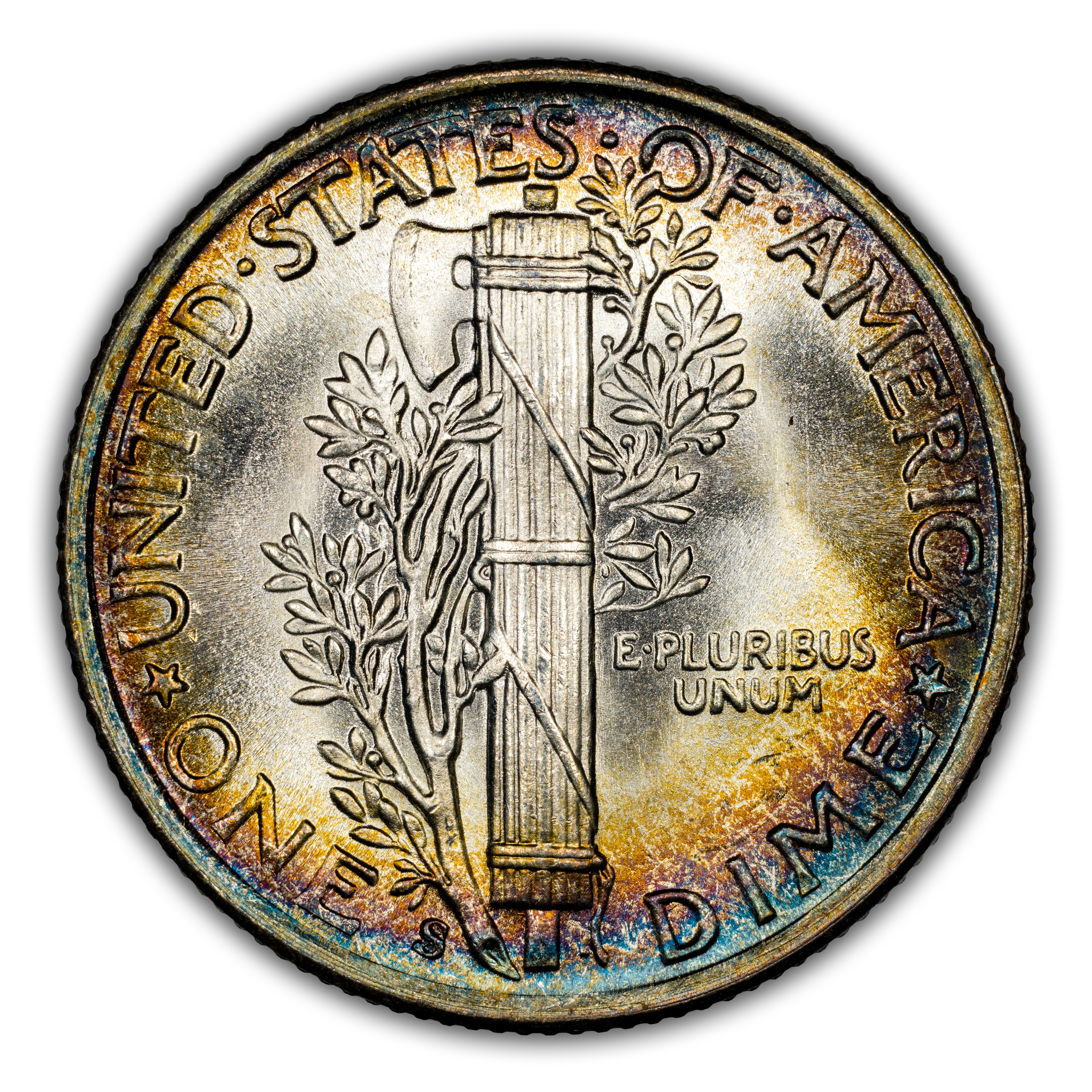 1945-S 10c MS FB